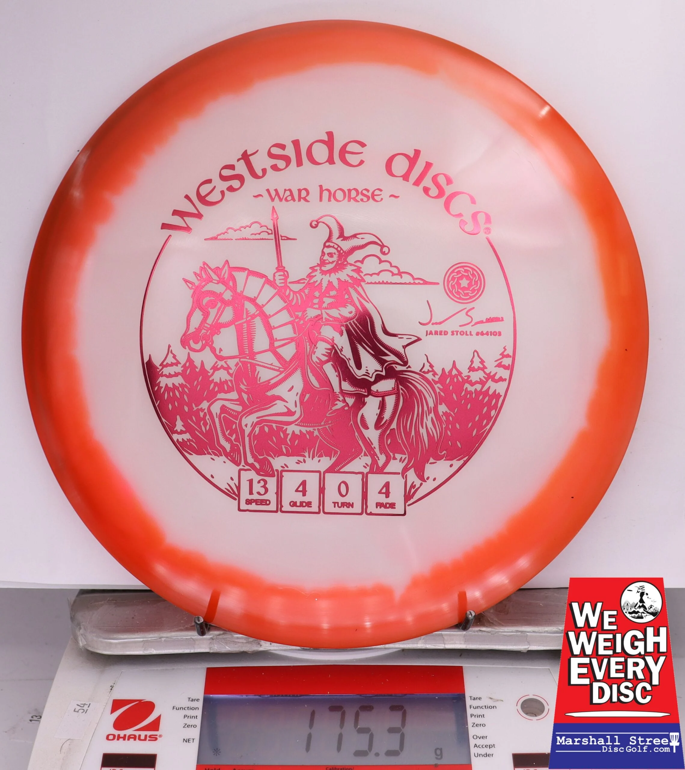 384967 VIP Orbit War Horse, Jared Stoll 2025 Team Series - #510 Red-White, 175