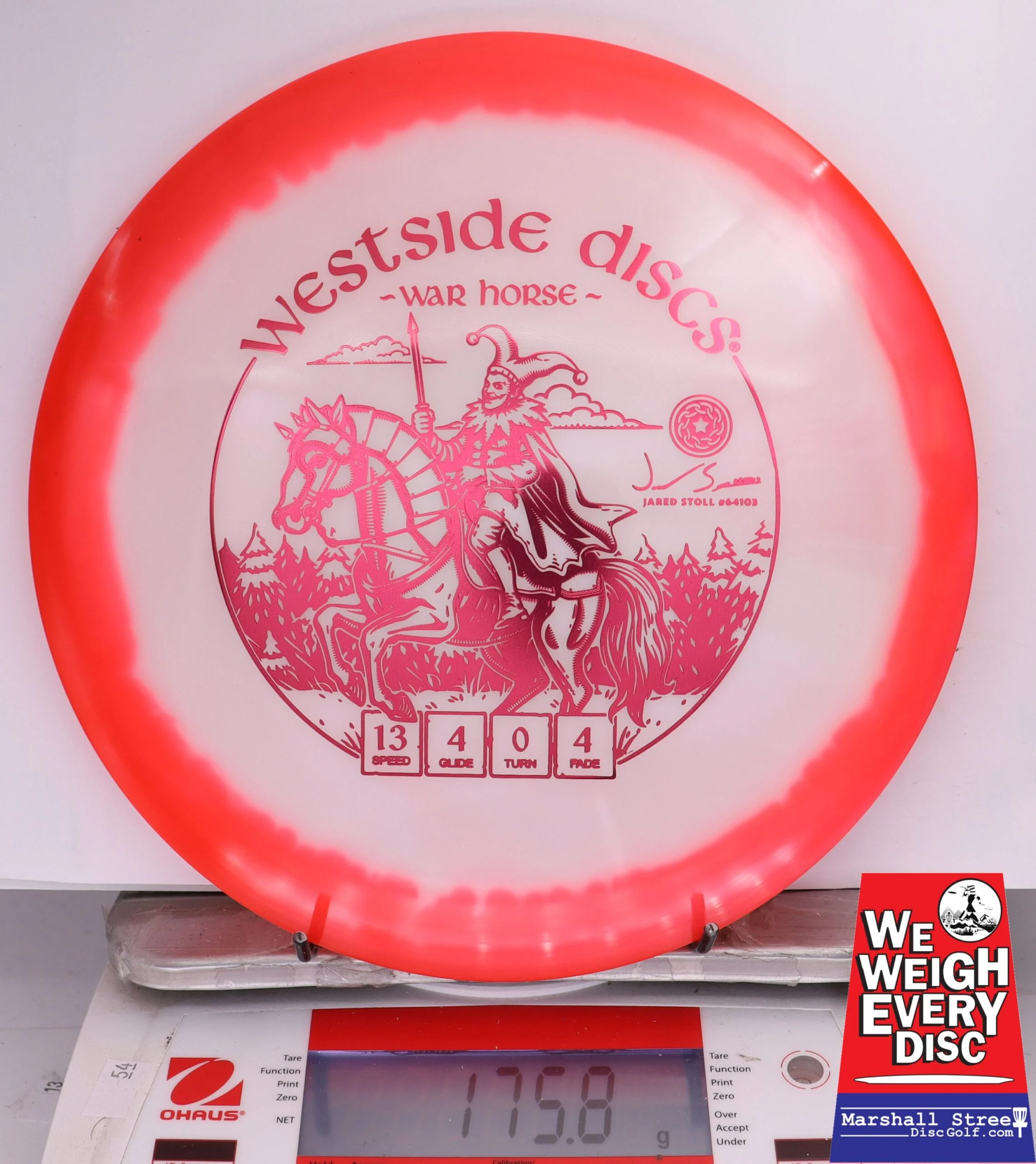 384968 VIP Orbit War Horse, Jared Stoll 2025 Team Series - #511 Red-White, 176