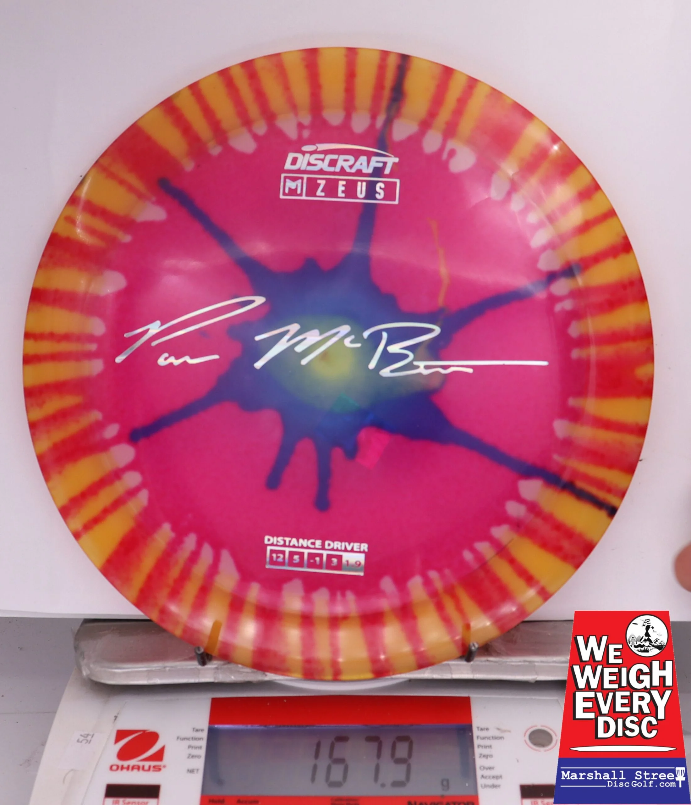 388646 Tie-Dye Z Zeus, Paul McBeth - #471 YellowRedPinkBlue Spin, 168