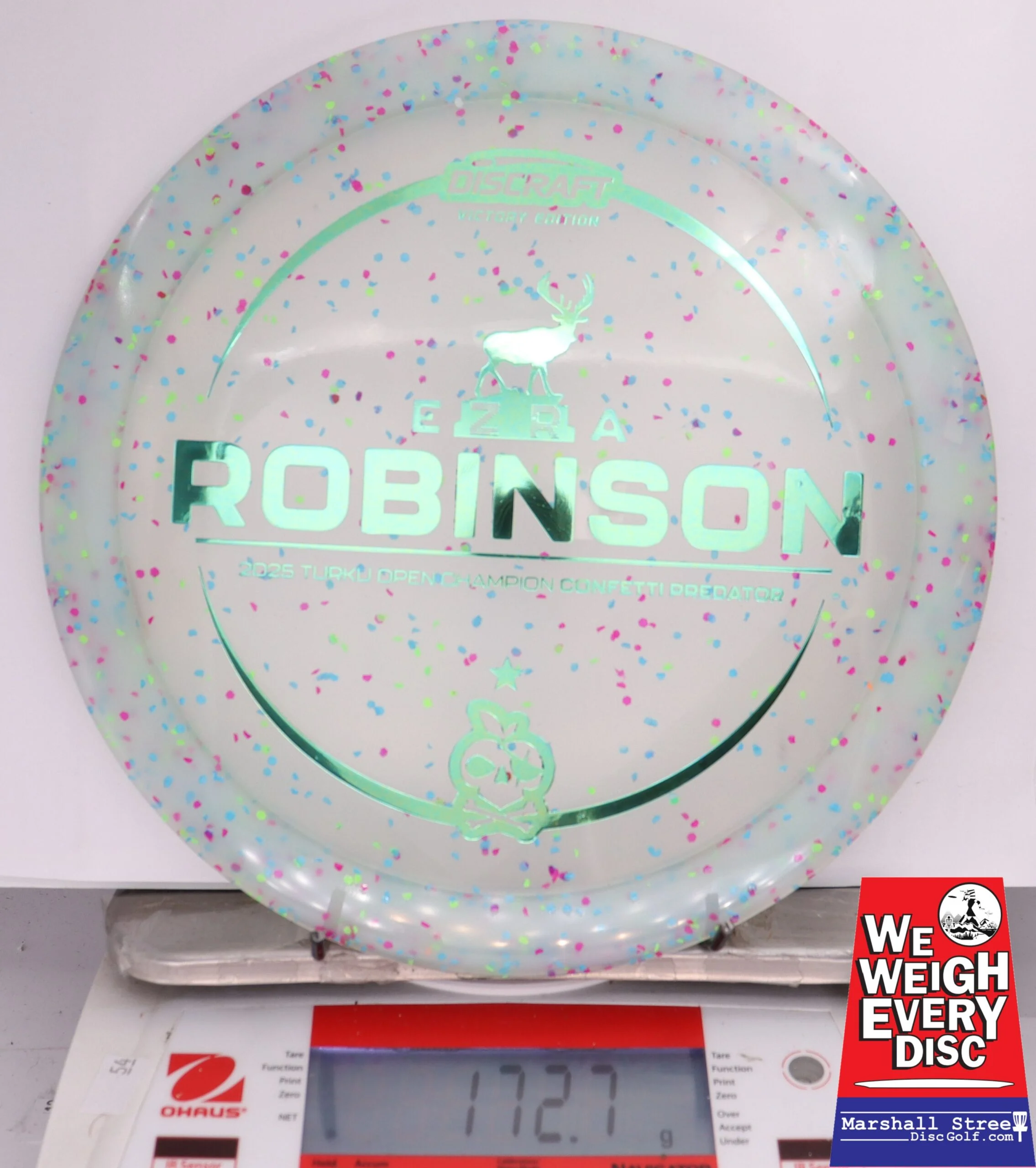 392660 Z Confetti Predator, Ezra Robinson 2025 Turku Open Champ - #14 GreenBlue, 173