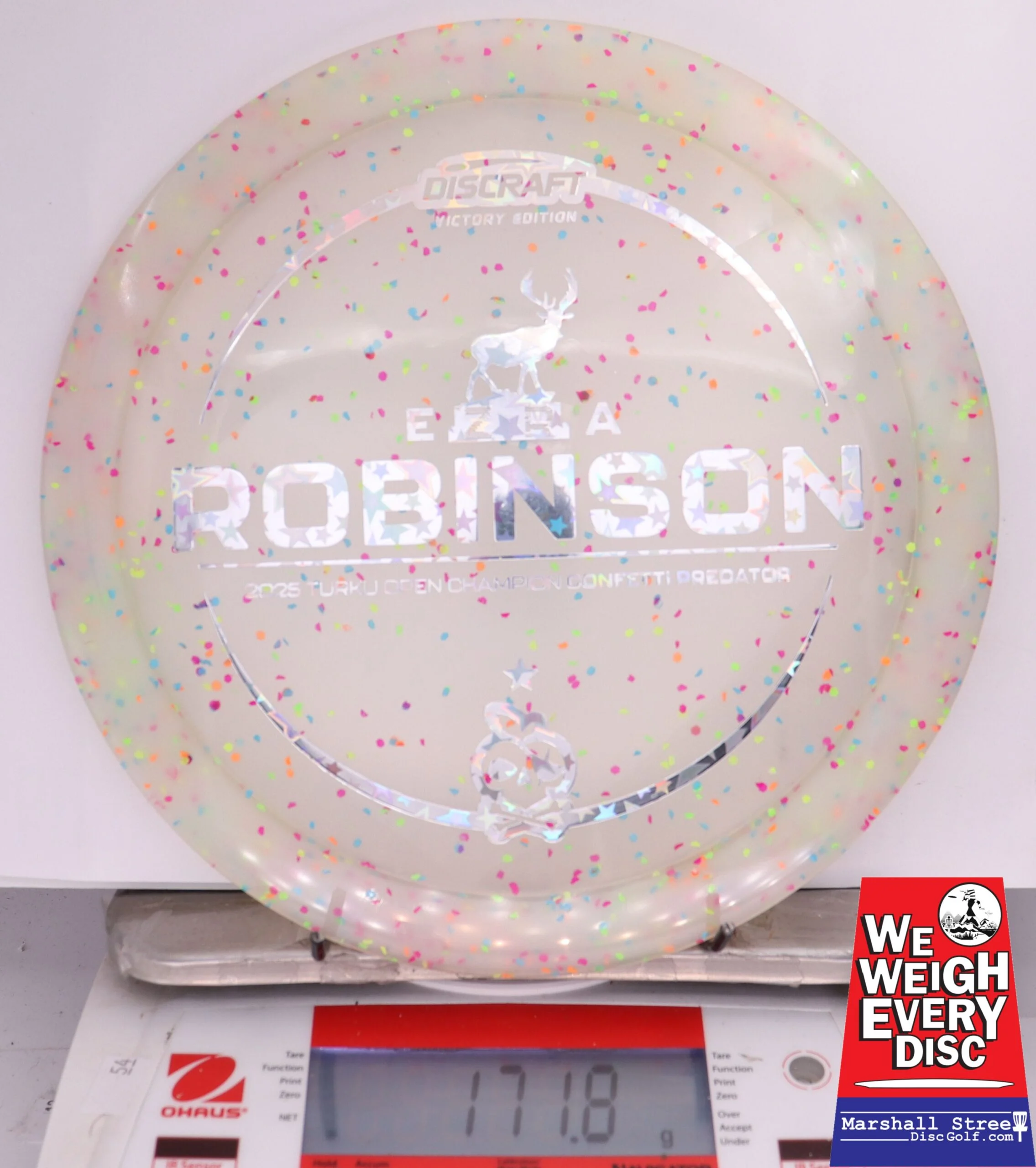 392663 Z Confetti Predator, Ezra Robinson 2025 Turku Open Champ - #17 Red, 172