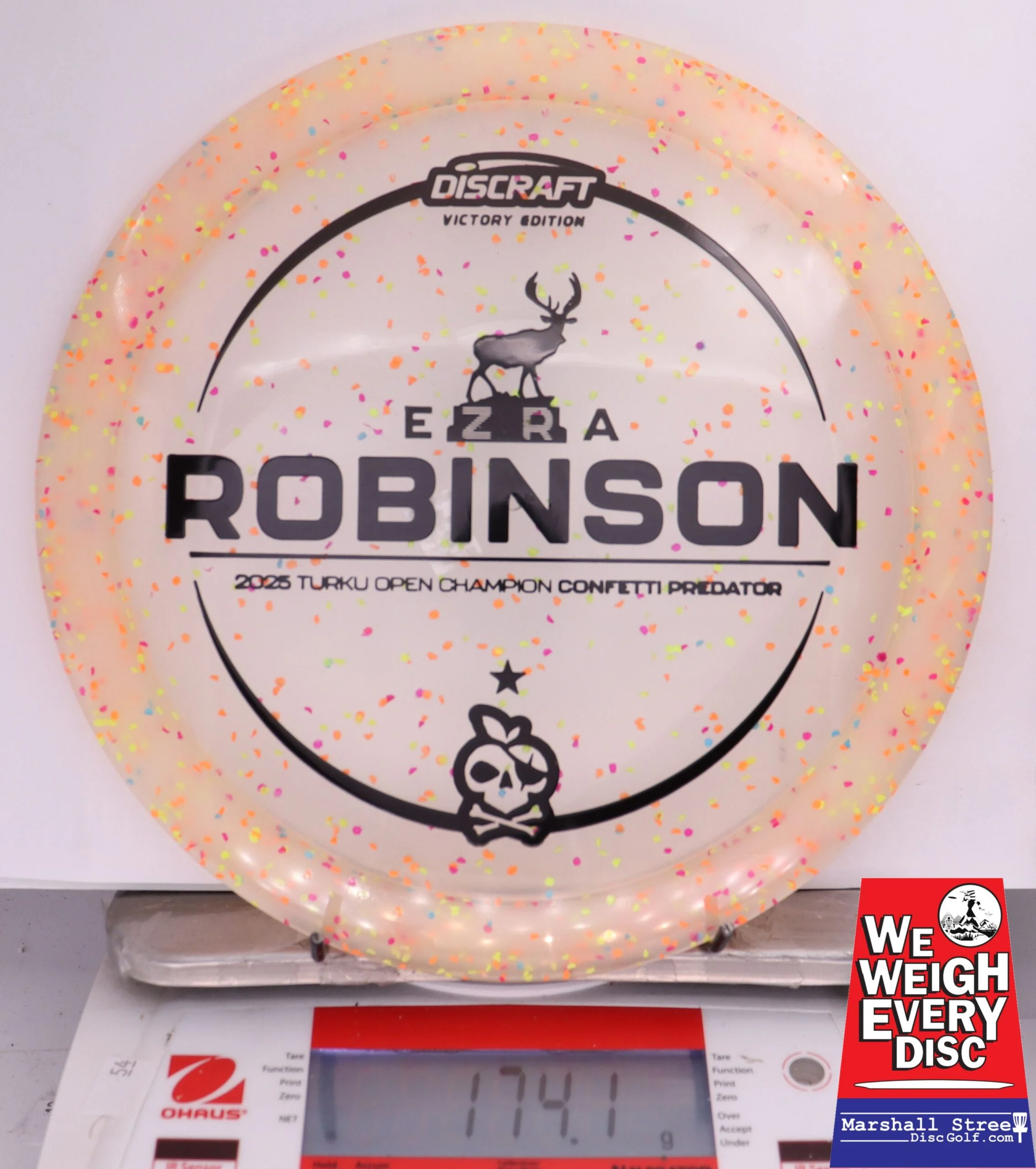 392674 Z Confetti Predator, Ezra Robinson 2025 Turku Open Champ - #28 Orange, 174