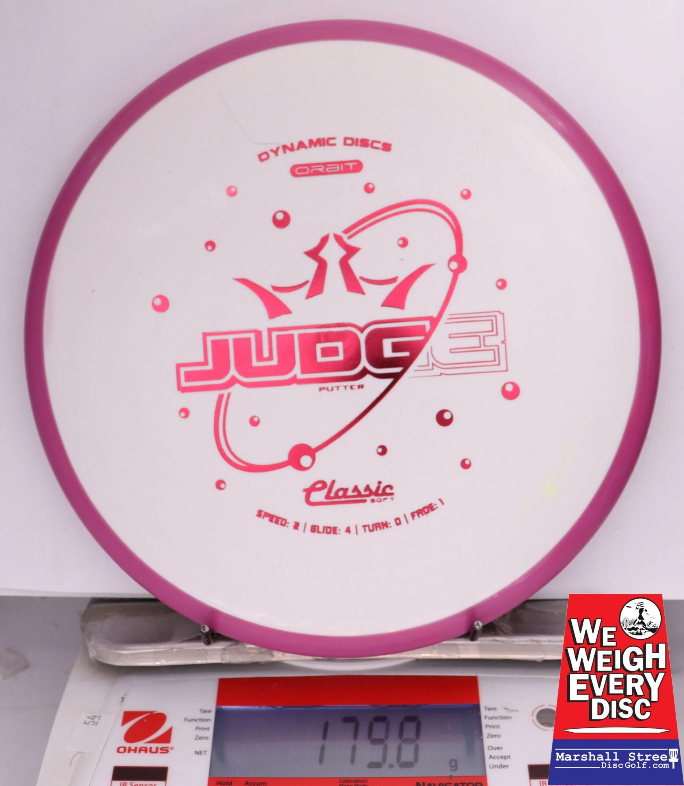 396940 Classic Soft Orbit Judge - #531 Magenta-White, 176