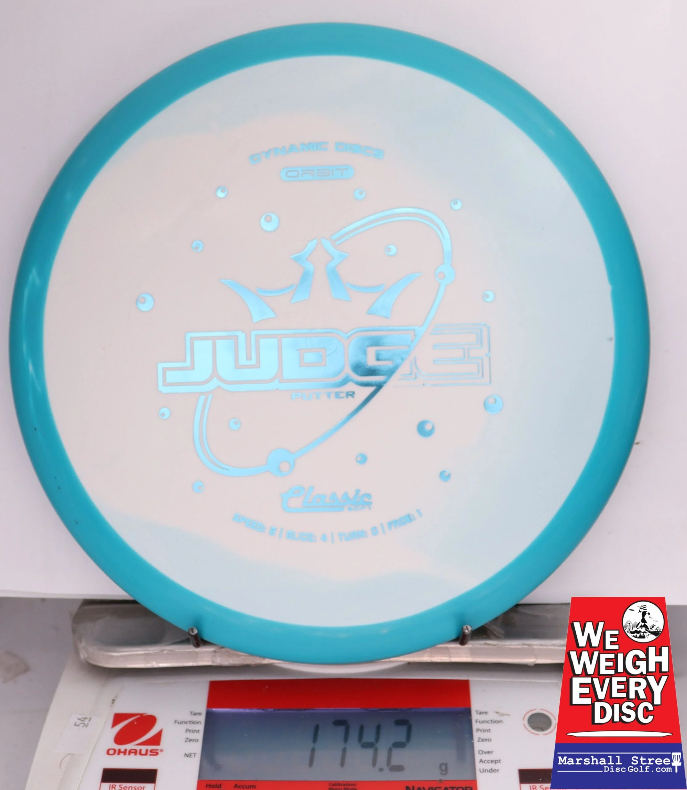 396948 Classic Soft Orbit Judge - #539 Teal-White, 174
