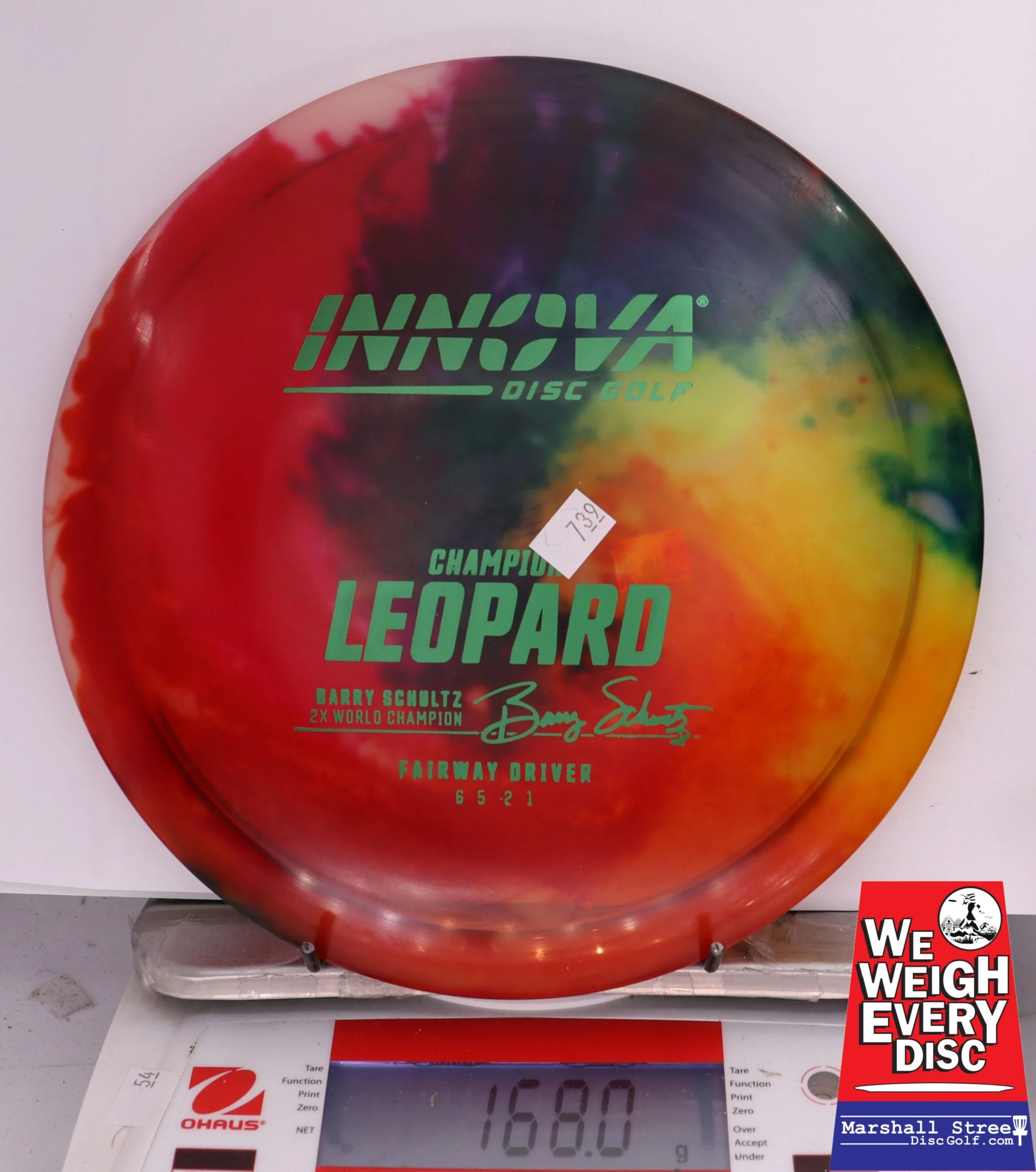 399485 Tie-Dye Champion Leopard, Barry Schultz 2X - #740 Rainbow, 168