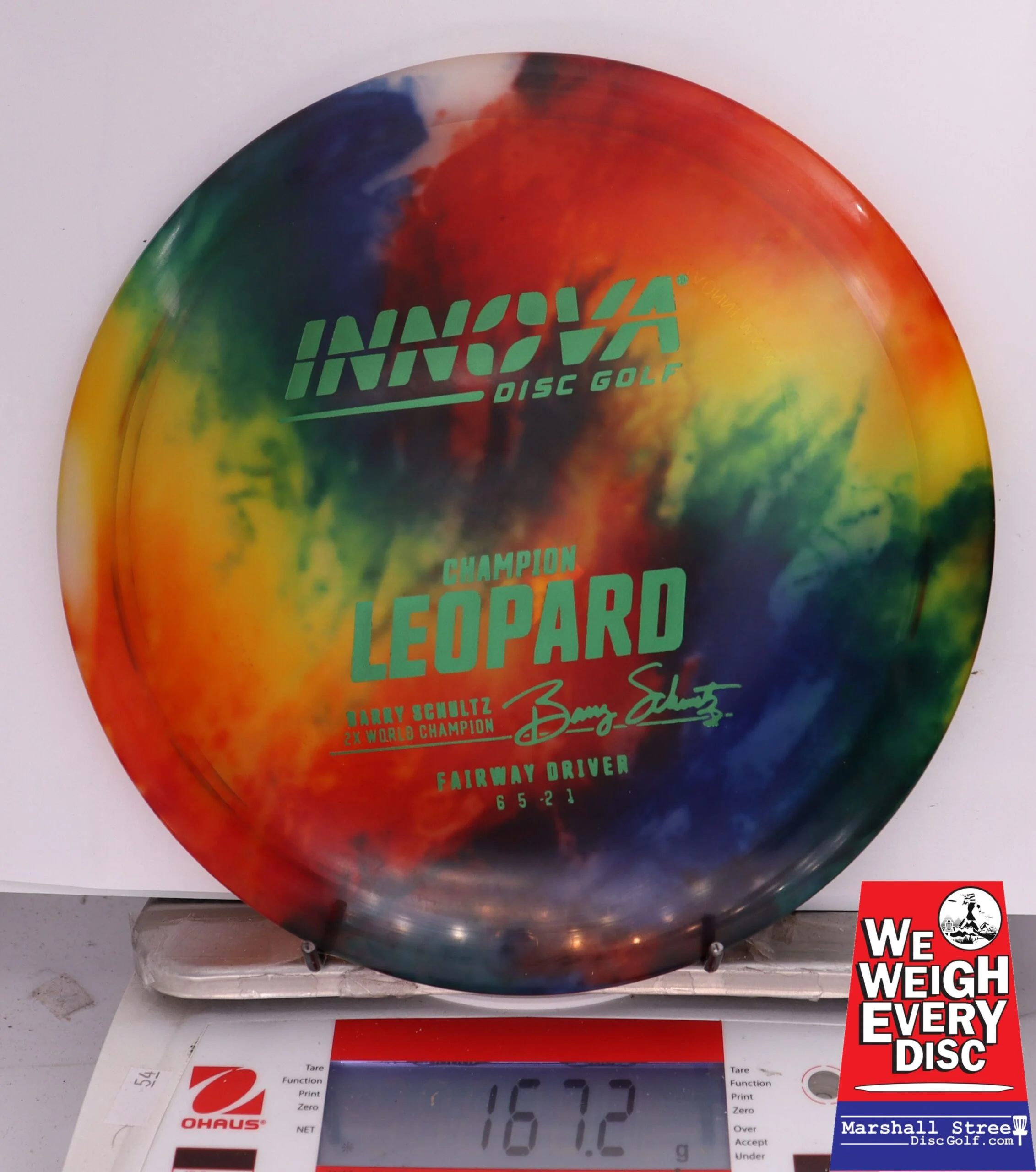 399486 Tie-Dye Champion Leopard, Barry Schultz 2X - #741 Rainbow, 167