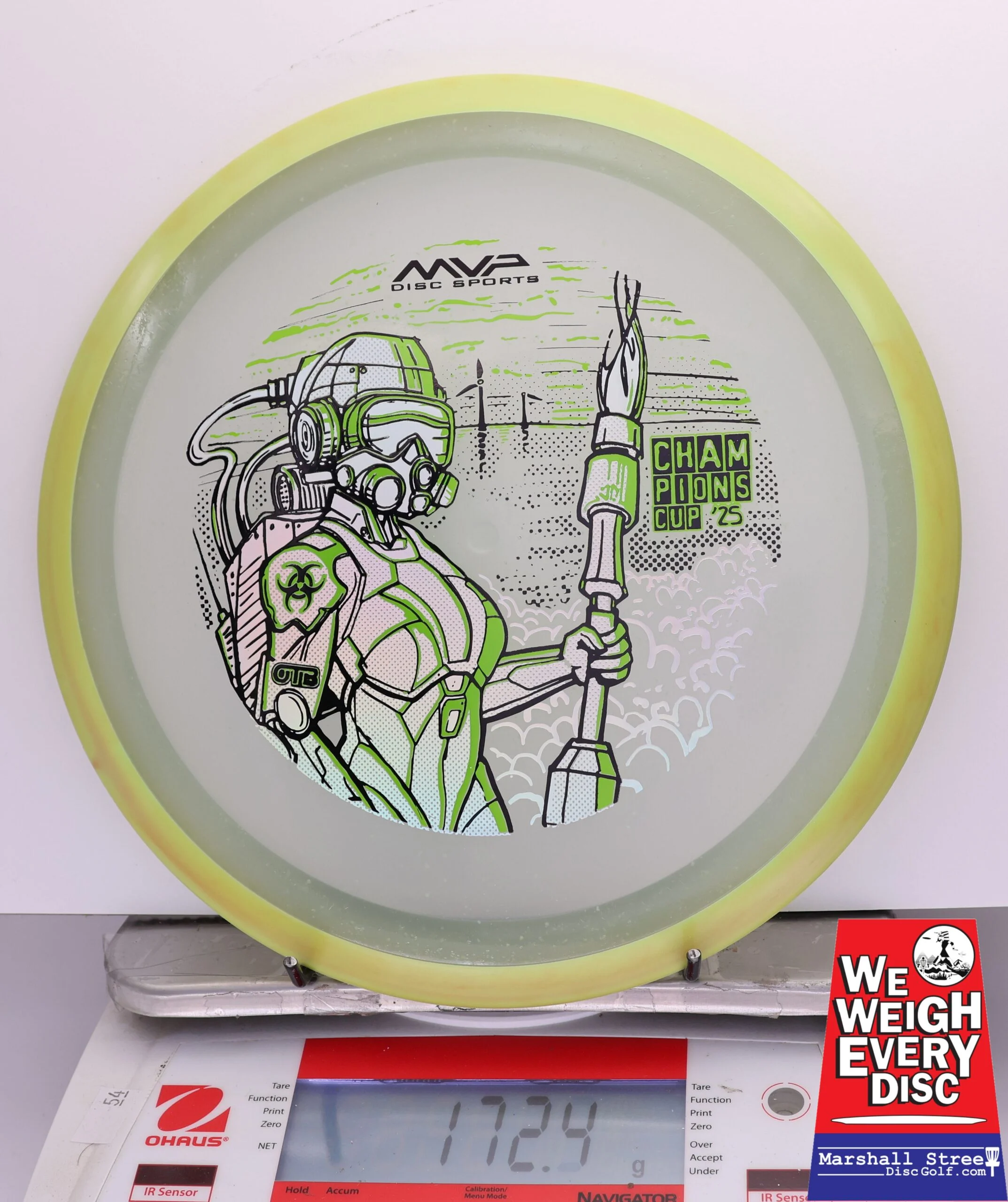 402940 Particle Glow Proton Virus, PDGA Champions Cup 2025 - #252 Yellow-Clear, 172