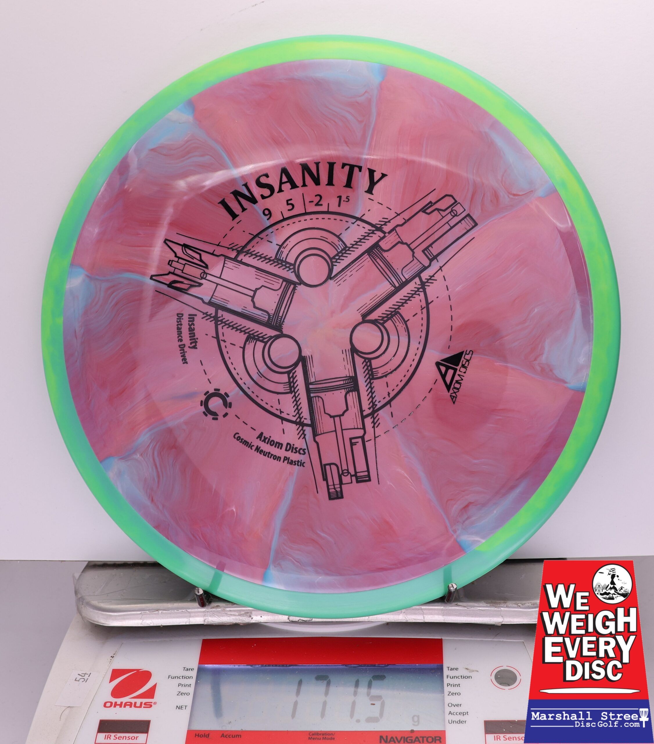 406093 Cosmic Neutron Insanity - #719 Green-DkPinkBlue, 172