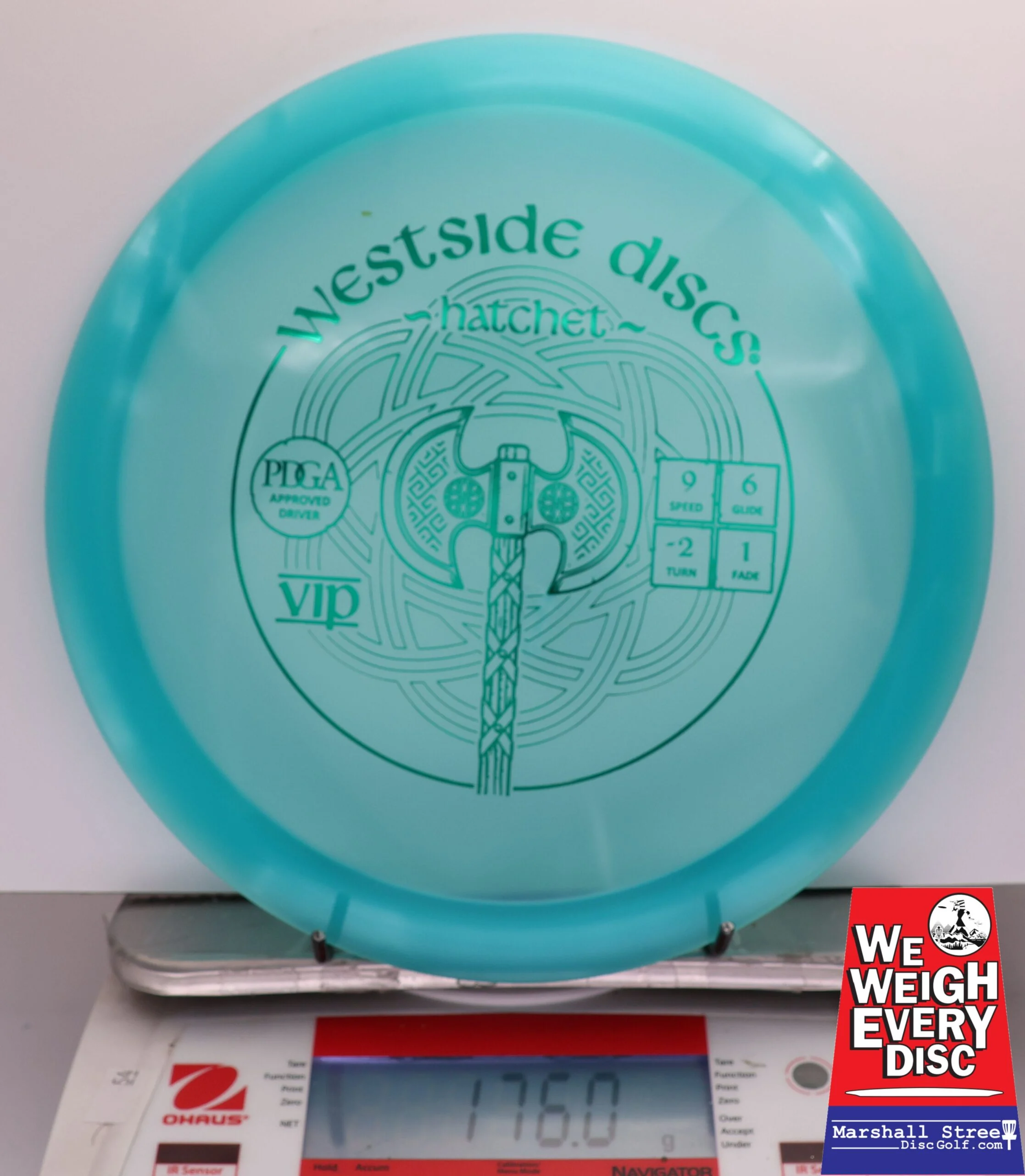 407960 VIP Hatchet - #609 Aqua, 176