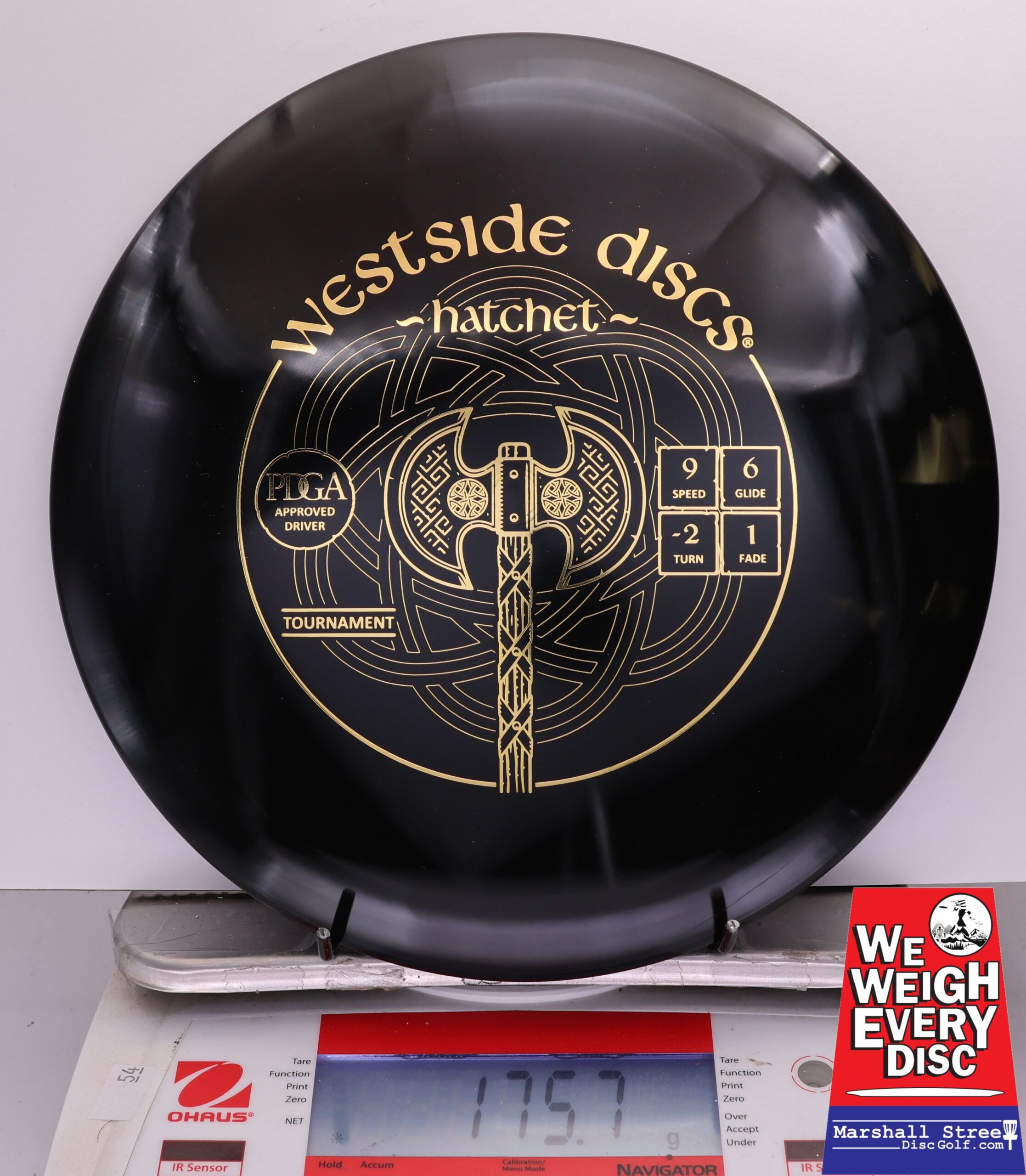 408179 Tournament Hatchet - #605 Black, 176