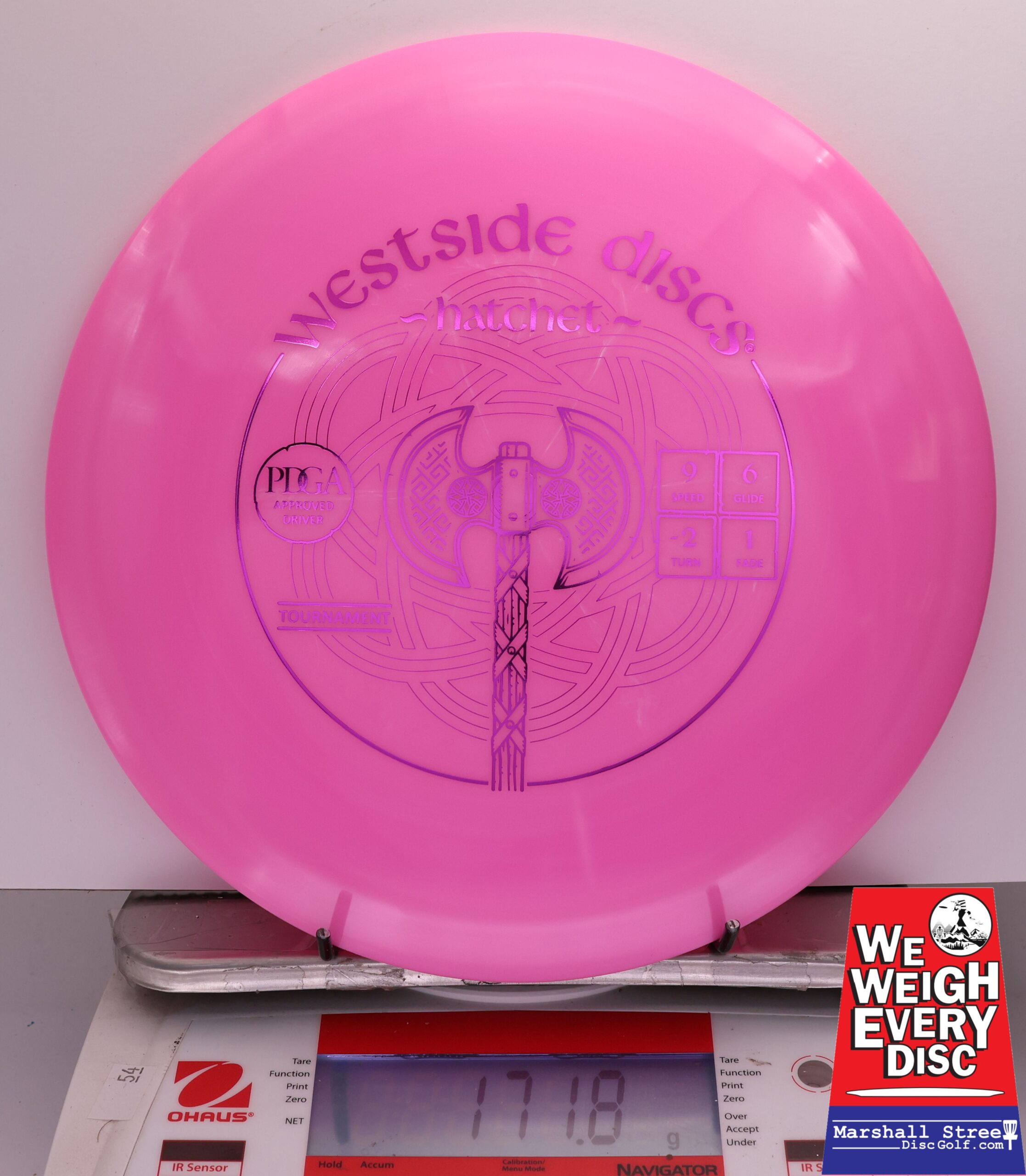 408186 Tournament Hatchet - #612 Pink, 172