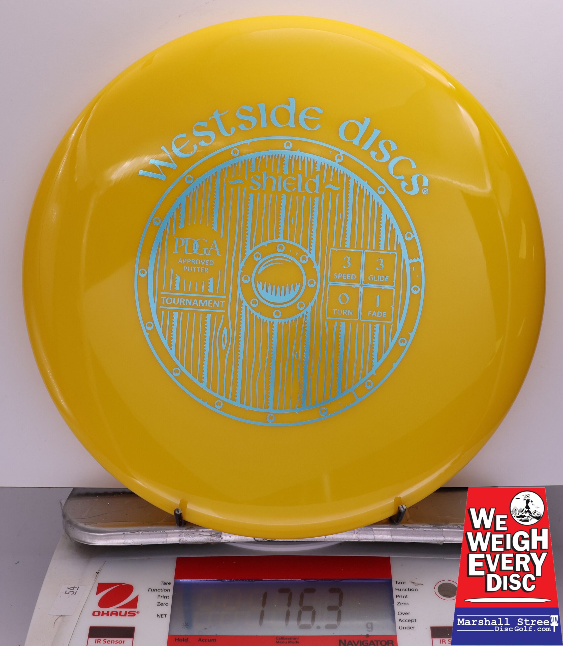 408240 Tournament Shield - #608 Yellow, 176
