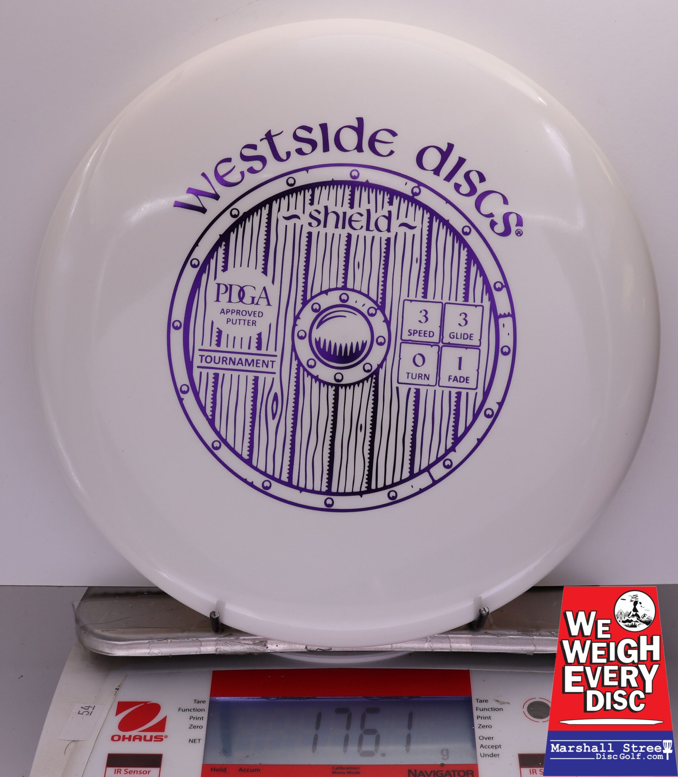408244 Tournament Shield - #612 White, 176