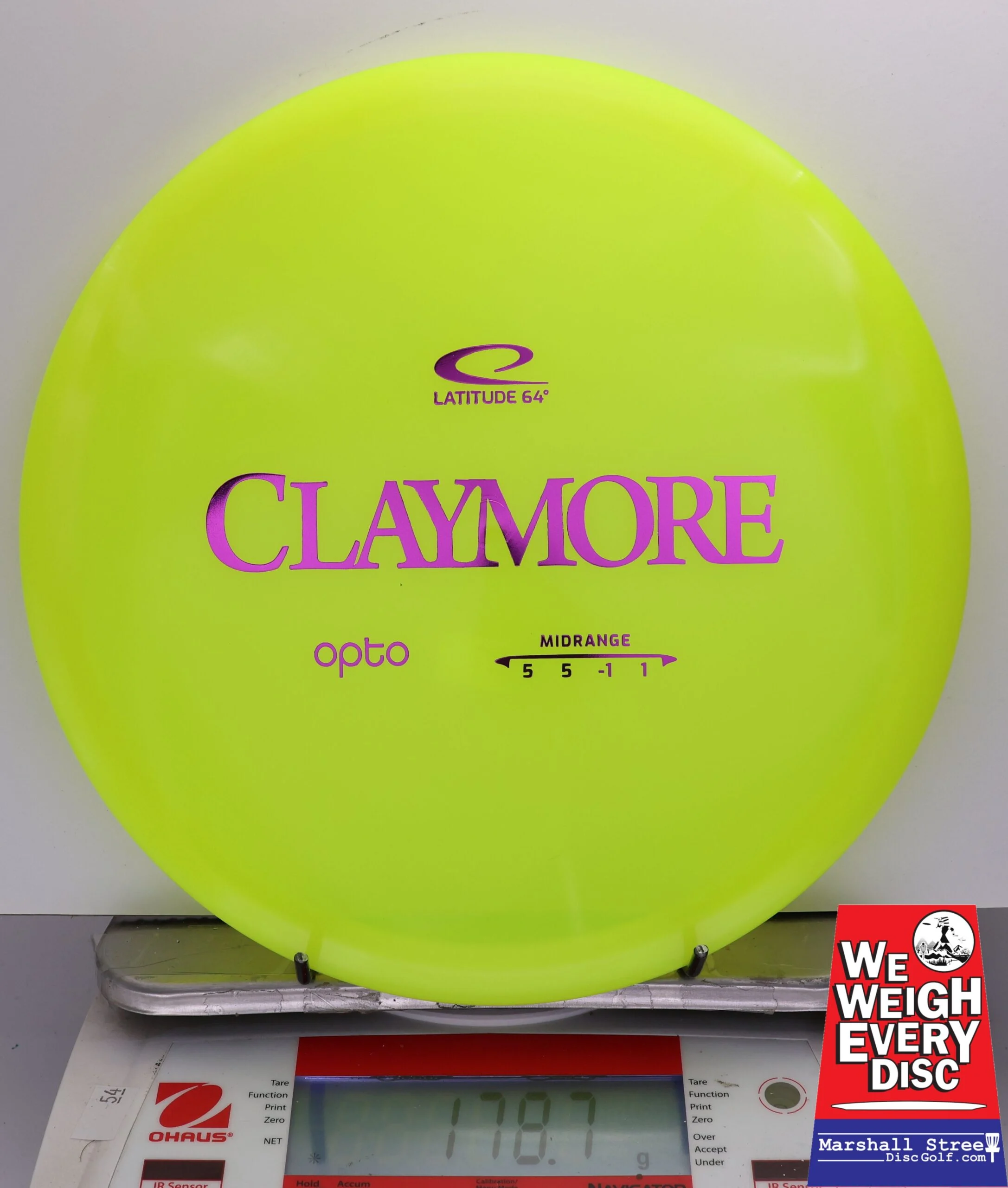 408579 Opto Claymore - #605 NYellow, 179