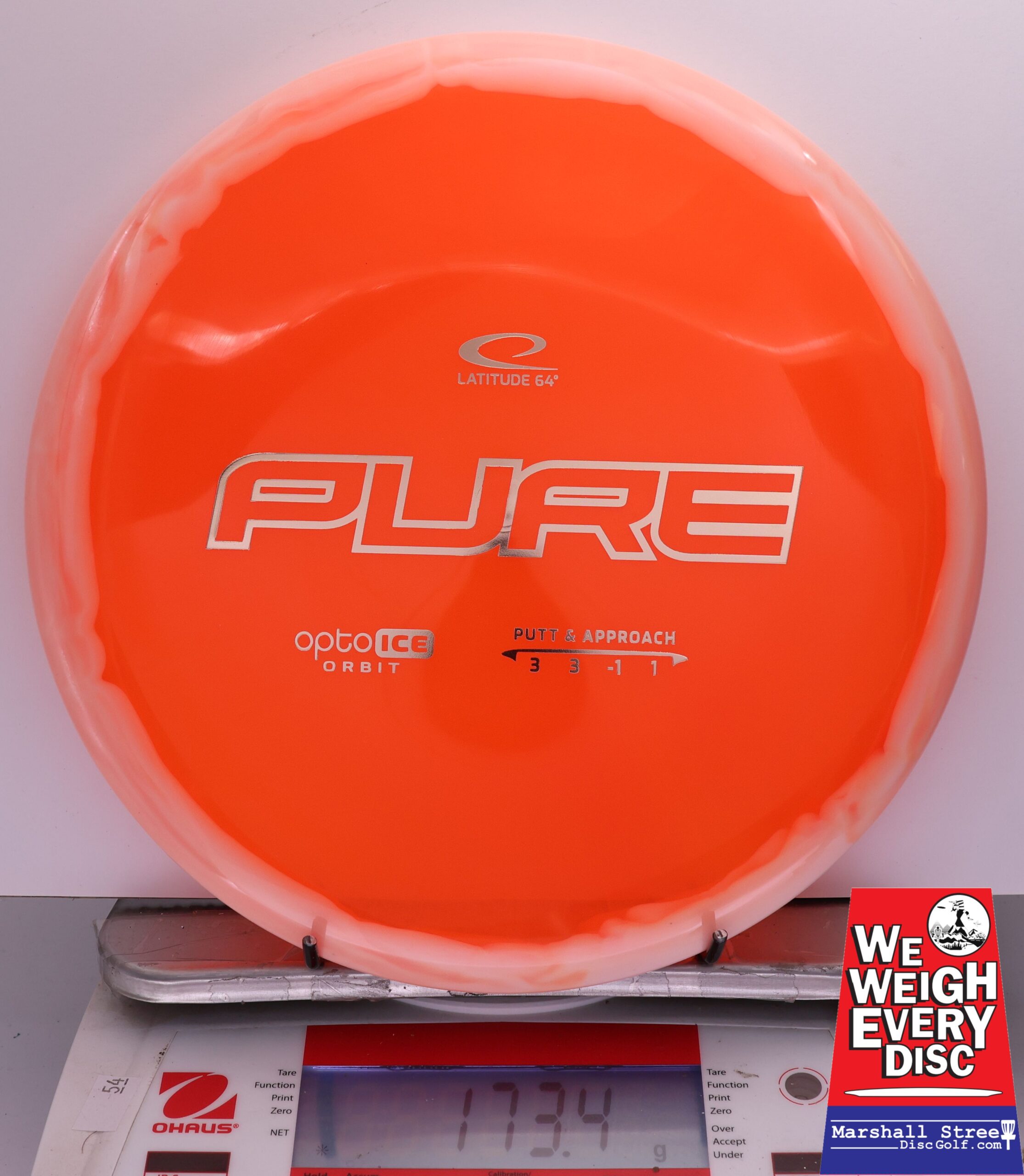 408800 Opto Ice Orbit Pure - #609 White-Orange, 173