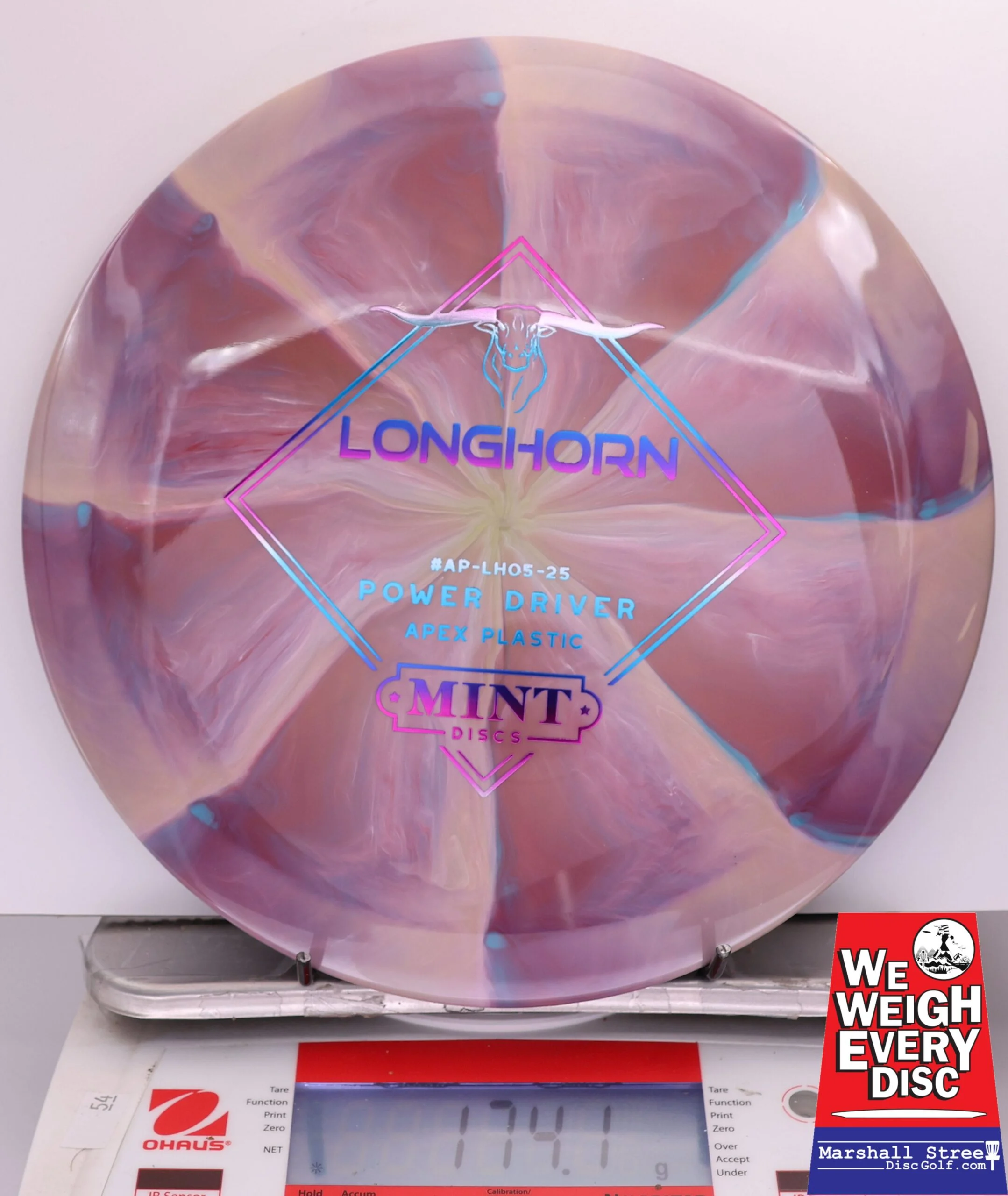 412331 Swirly Apex Longhorn - #18 PurpleMauve, 174