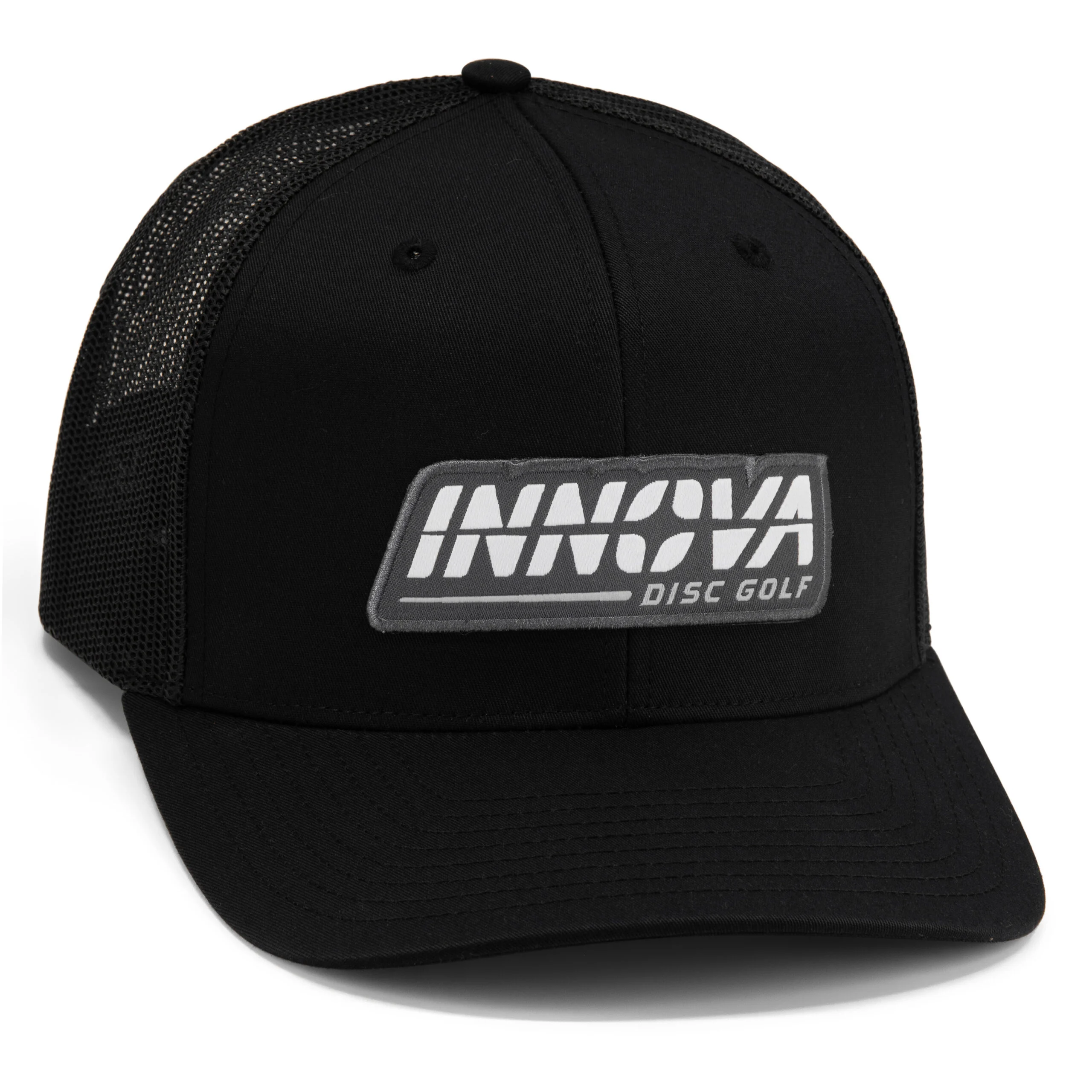 Innova Mid-Pro Snap Back Trucker Hat, Burst Woven Patch - Image 4