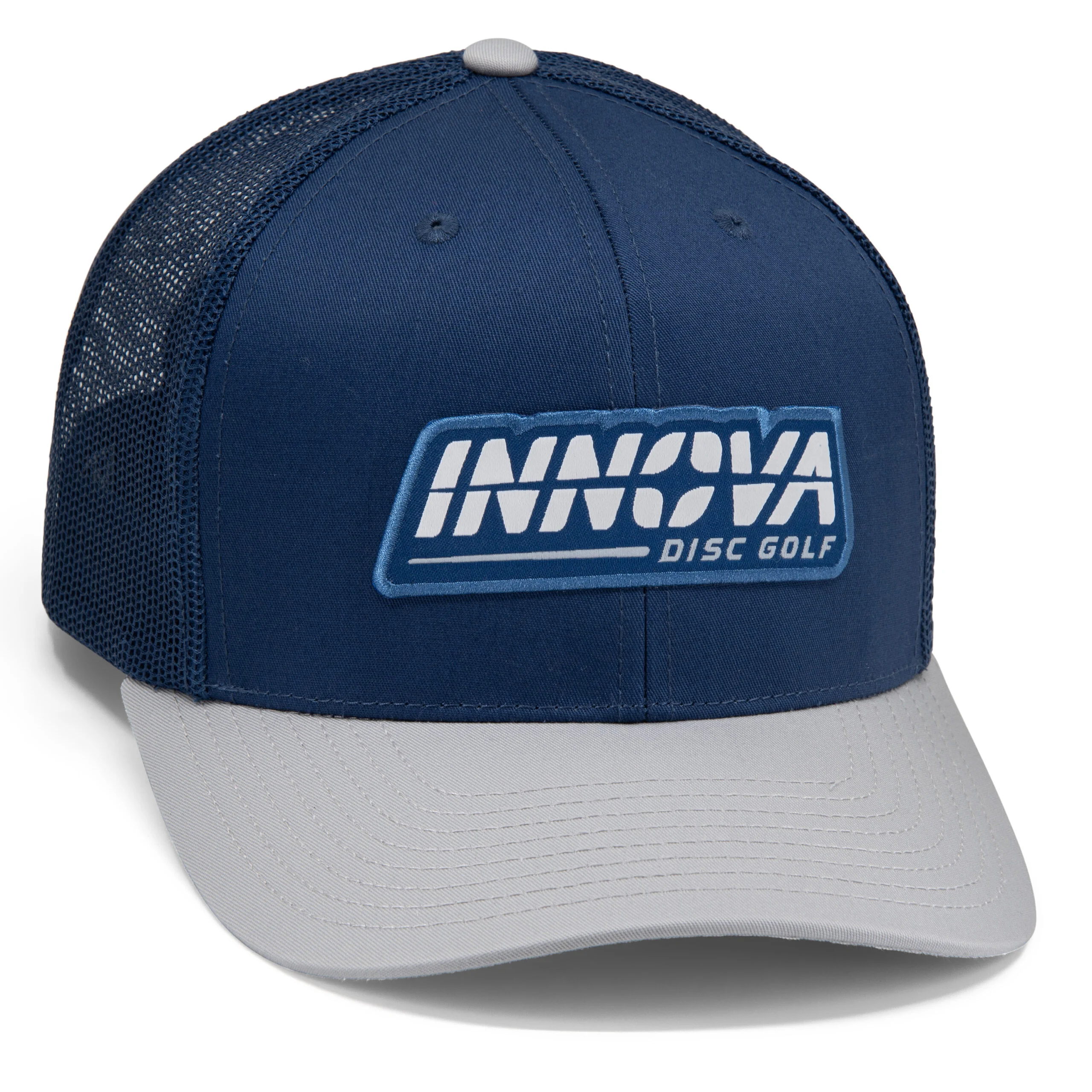 Innova Mid-Pro Snap Back Trucker Hat, Burst Woven Patch - Image 3