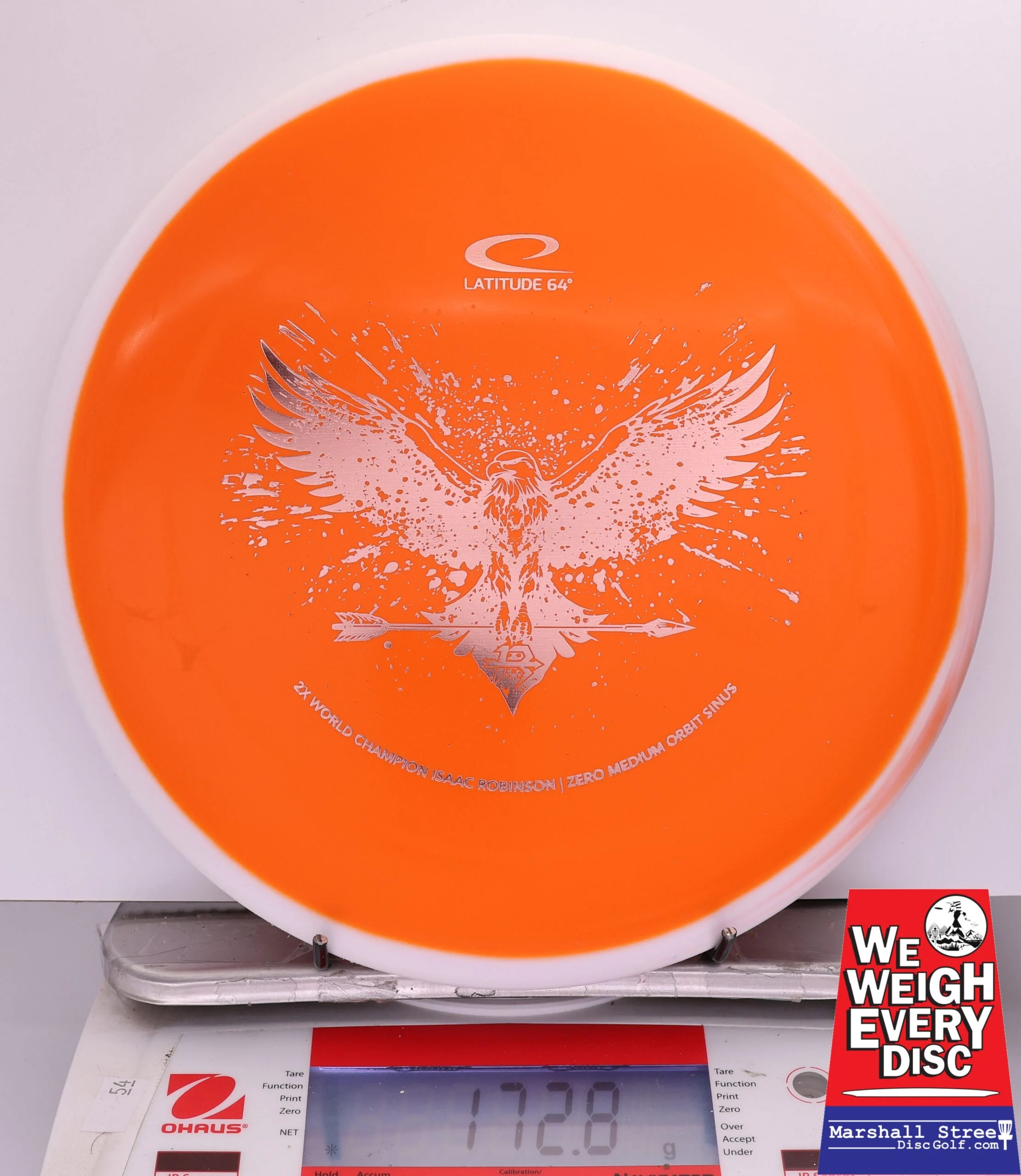 412897 Zero Medium Orbit Sinus, Isaac Robinson 2025 Team Series - #08 White-Orange, 173
