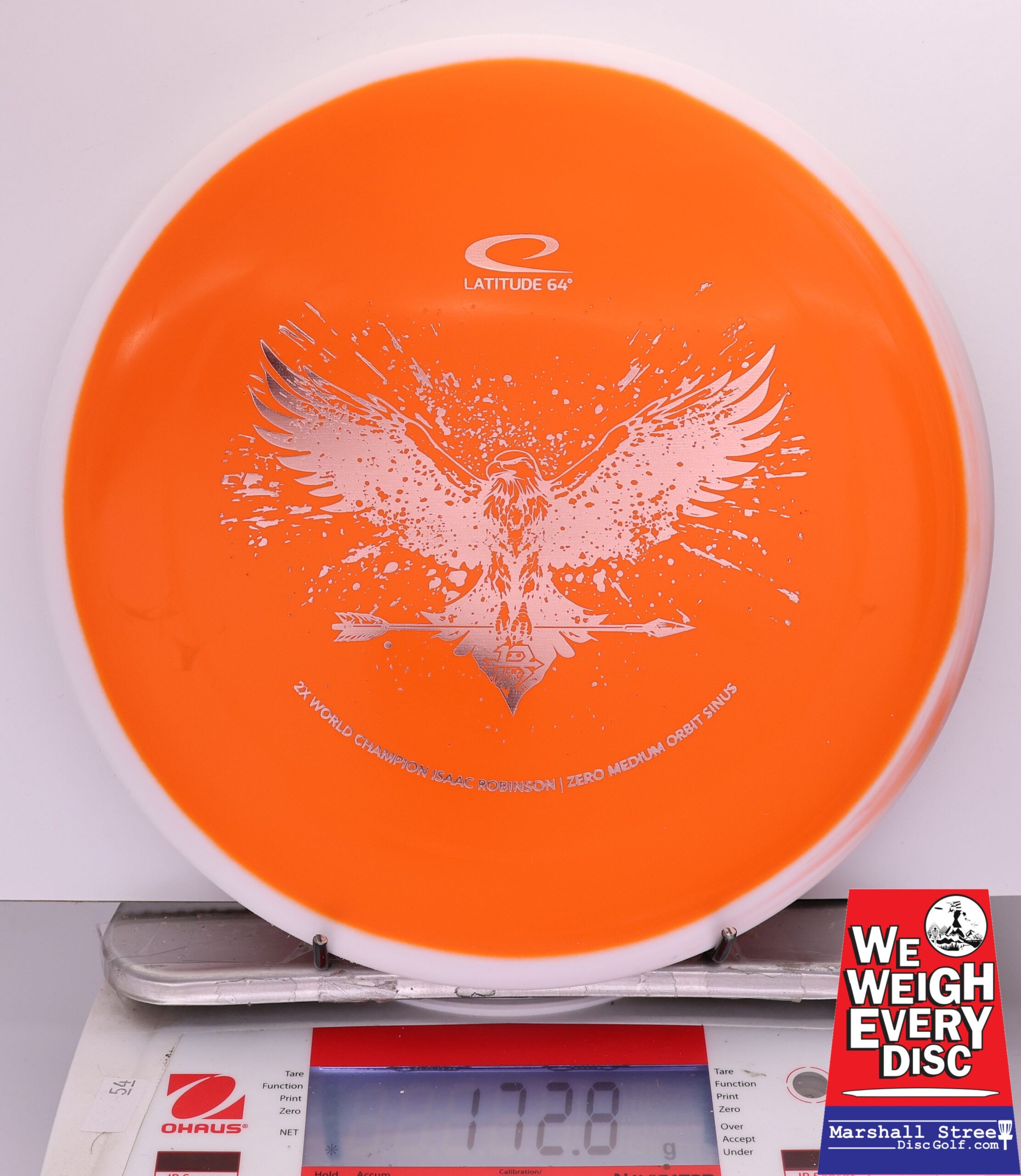 412897 Zero Medium Orbit Sinus, Isaac Robinson 2025 Team Series - #08 White-Orange, 173