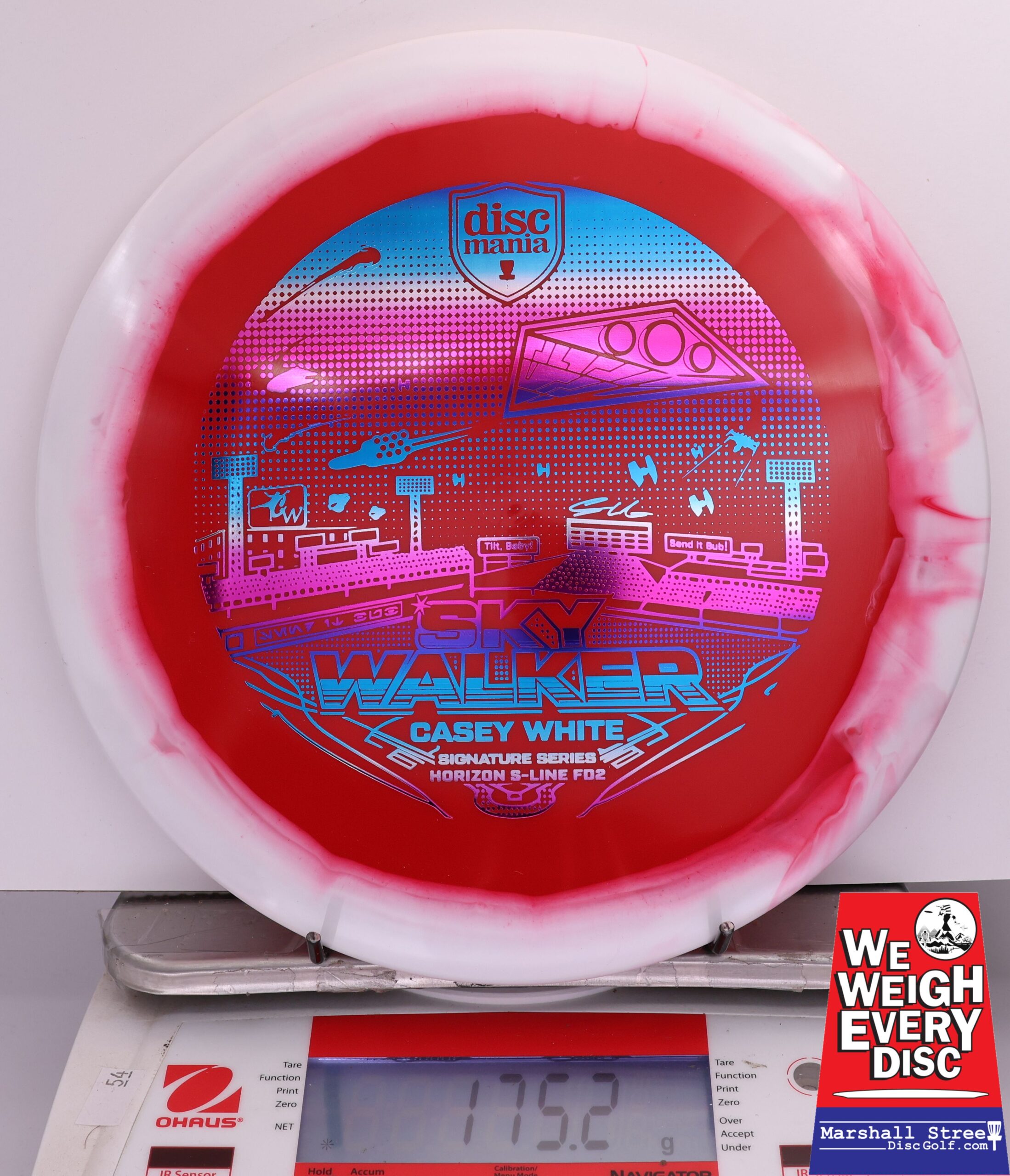 414593 Horizon S-Line FD2, Casey White 2025 Signature Series - Sky Walker 3 - #01 White-Red, 175