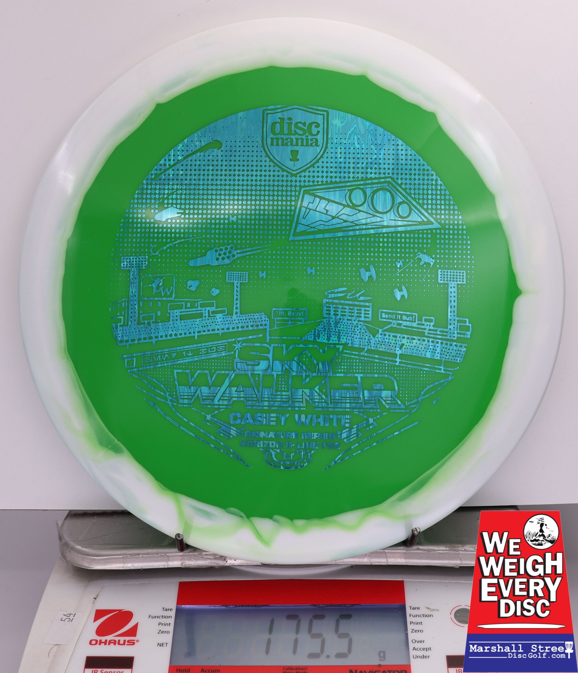 414602 Horizon S-Line FD2, Casey White 2025 Signature Series - Sky Walker 3 - #10 White-Green, 176