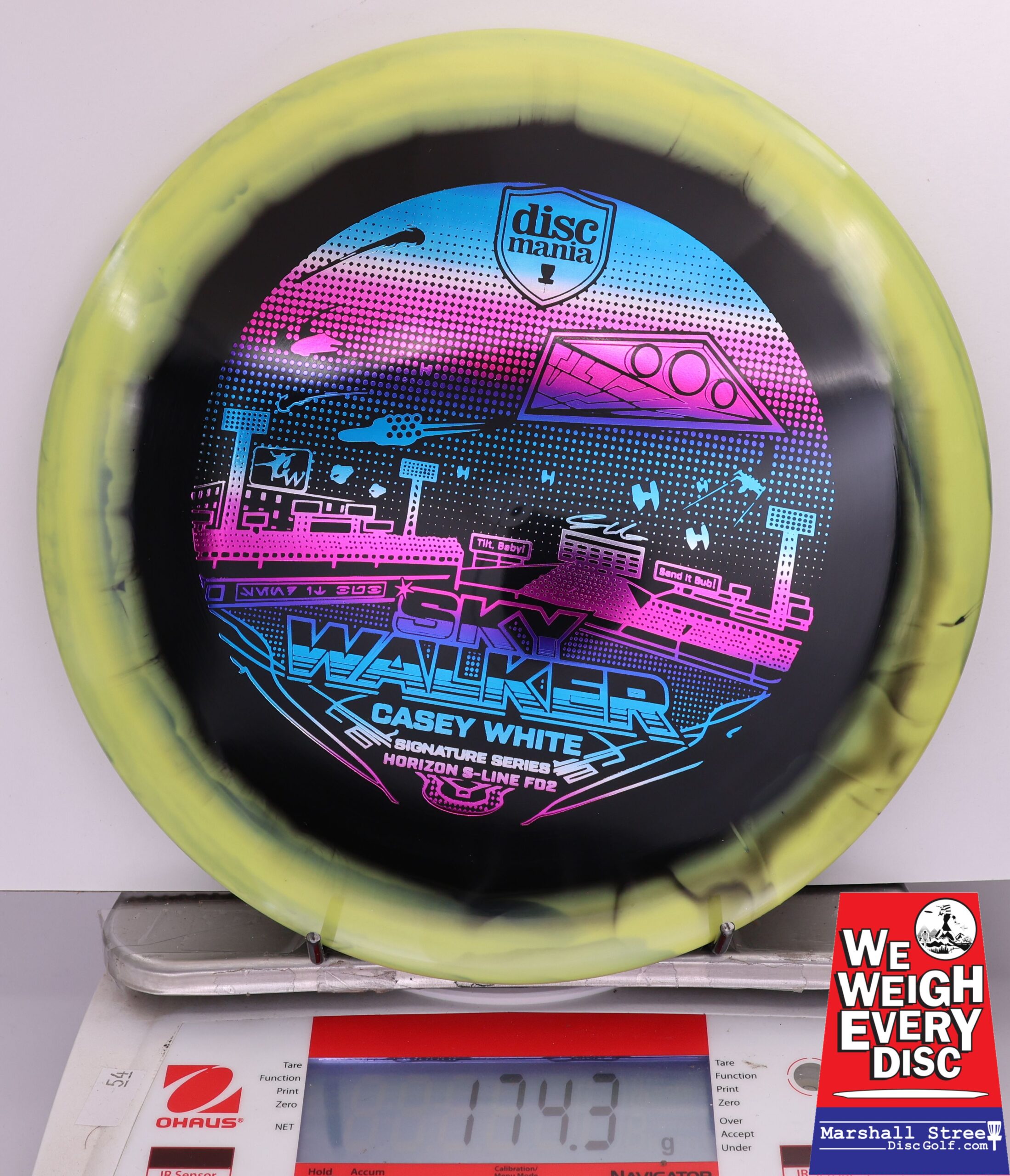 414627 Horizon S-Line FD2, Casey White 2025 Signature Series - Sky Walker 3 - #35 Yellow-Black, 174