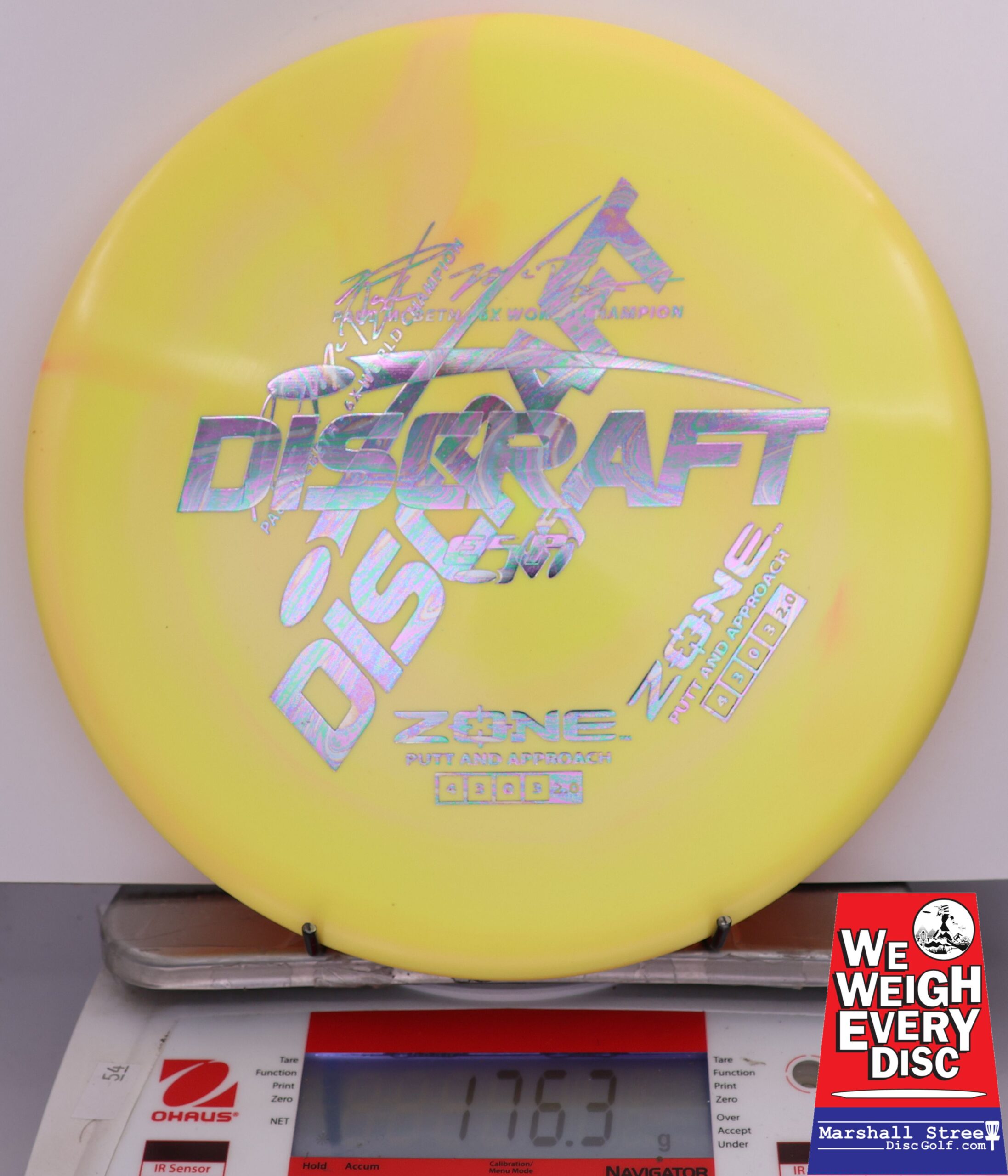 417229 X-Out ESP Zone, Paul McBeth 6X - #232 Yellow, 176