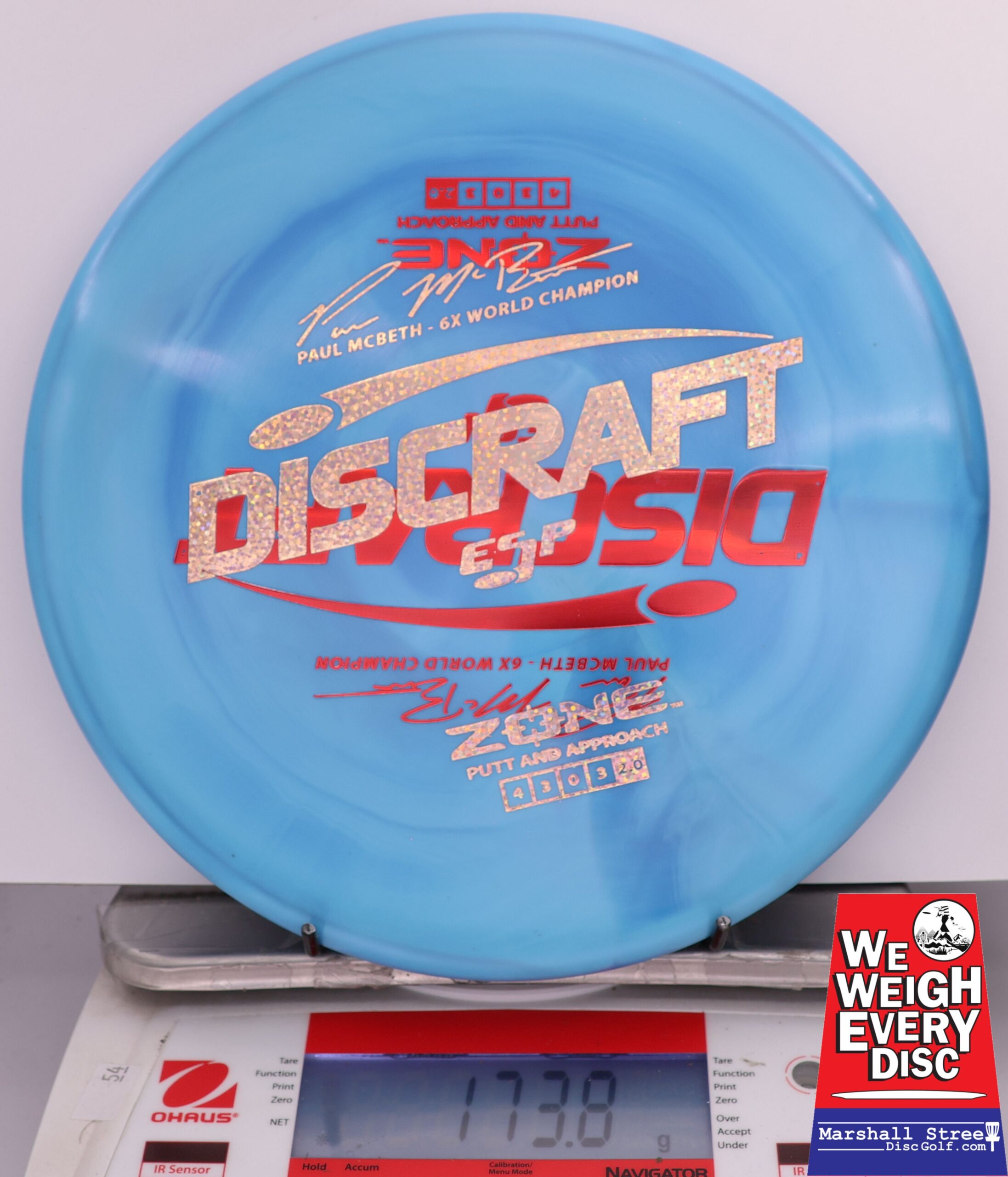 417246 X-Out ESP Zone, Paul McBeth 6X - #249 Blue, 174
