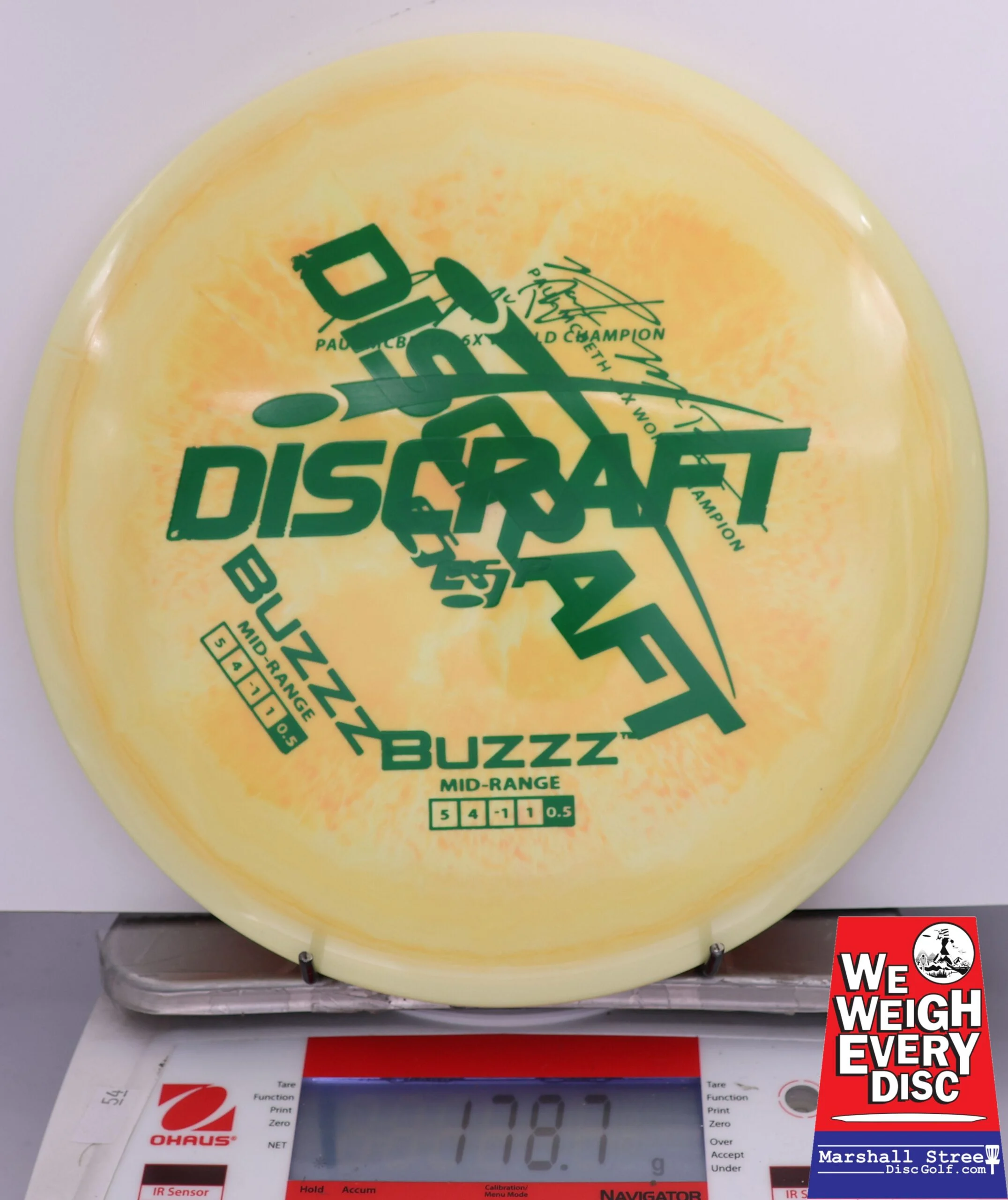417279 X-Out ESP Buzzz, Paul McBeth 6X - #231 YellowOrange, 179