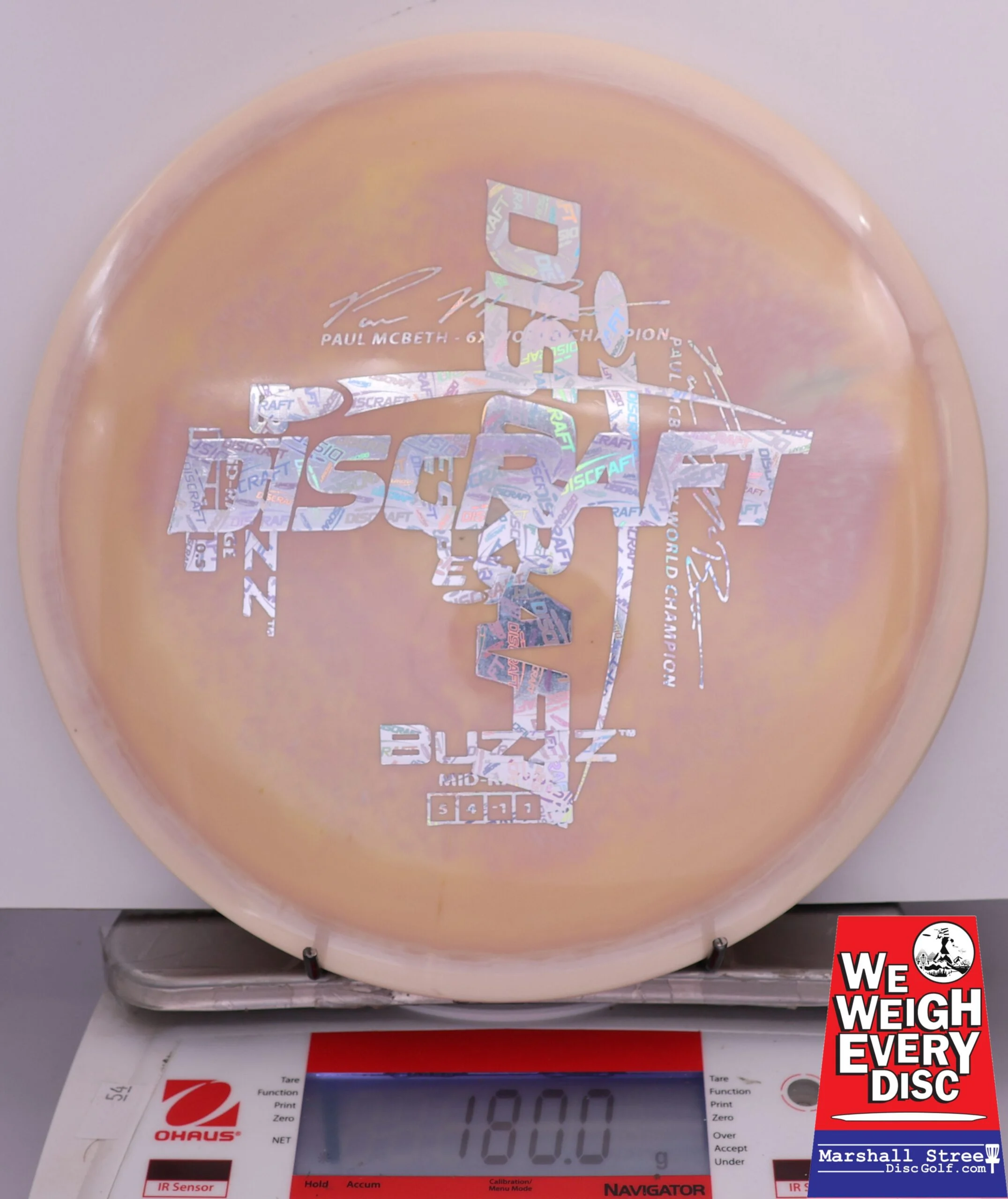 417294 X-Out ESP Buzzz, Paul McBeth 6X - #246 Tan Mess, 180