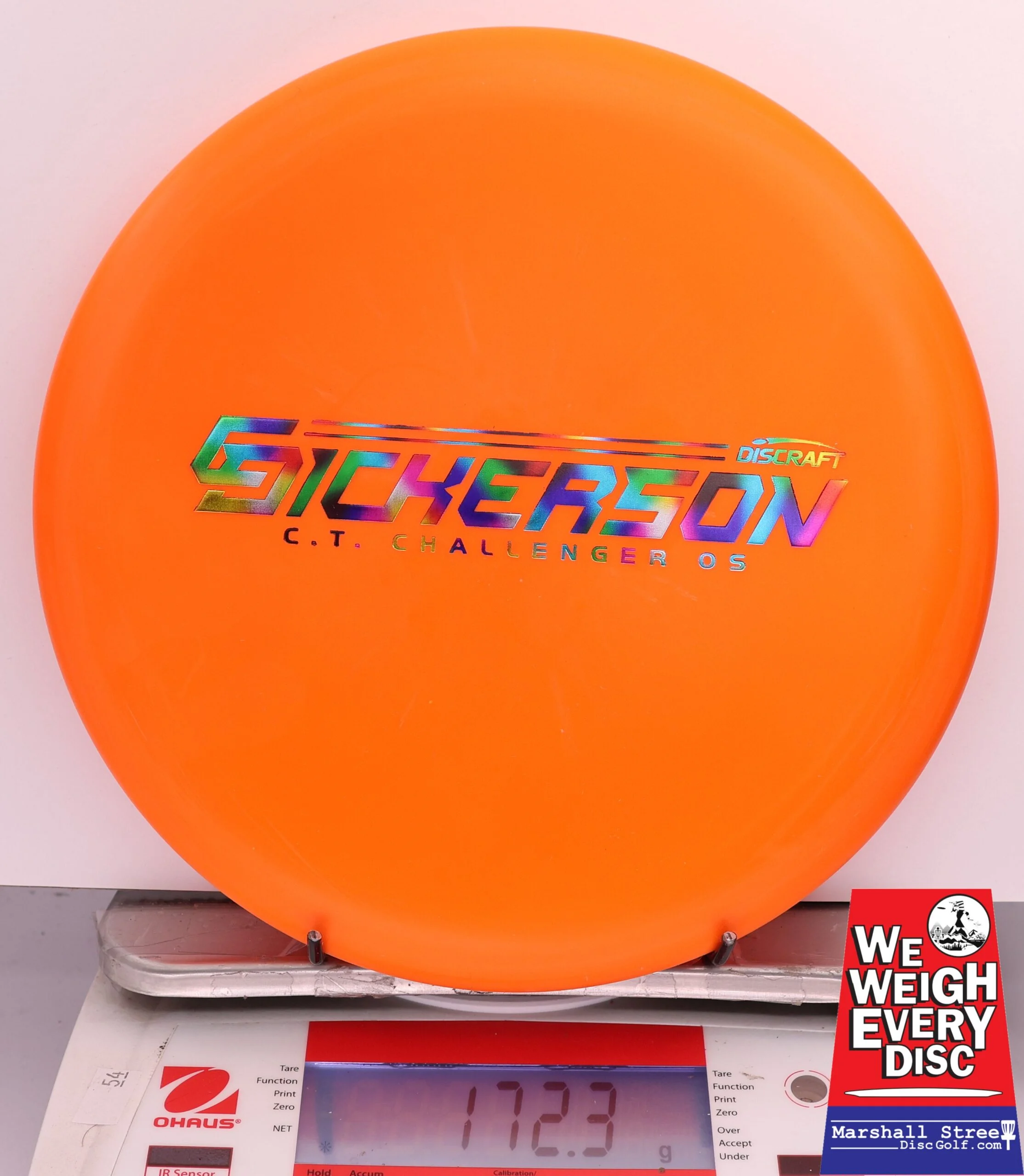 418374 Crazy Tuff Challenger OS, Chris Dickerson Team Discraft - #07 Orange, 172