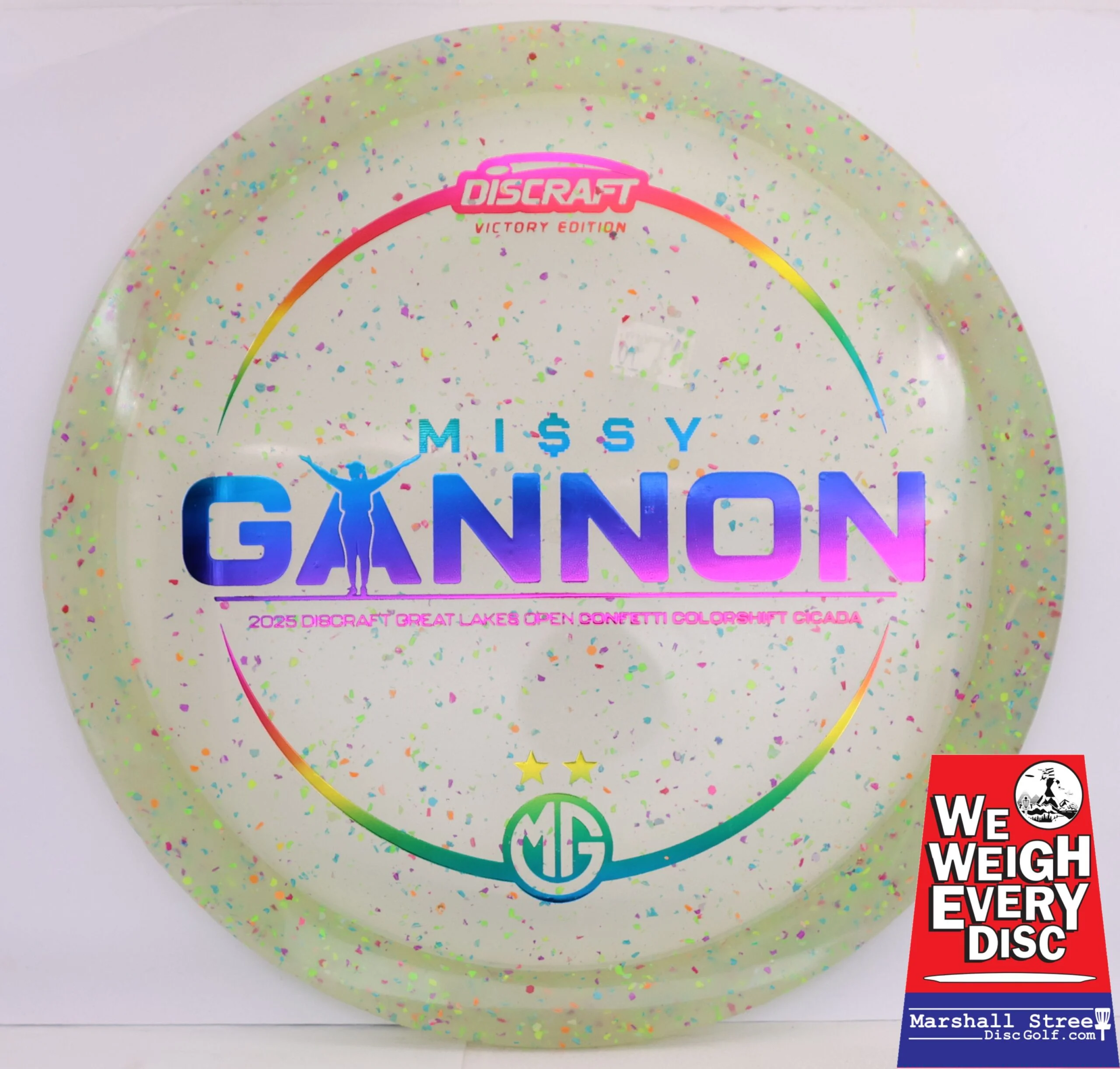 Z Colorshift Confetti Cicada, Missy Gannon 2025 DGLO Champion - Image 2