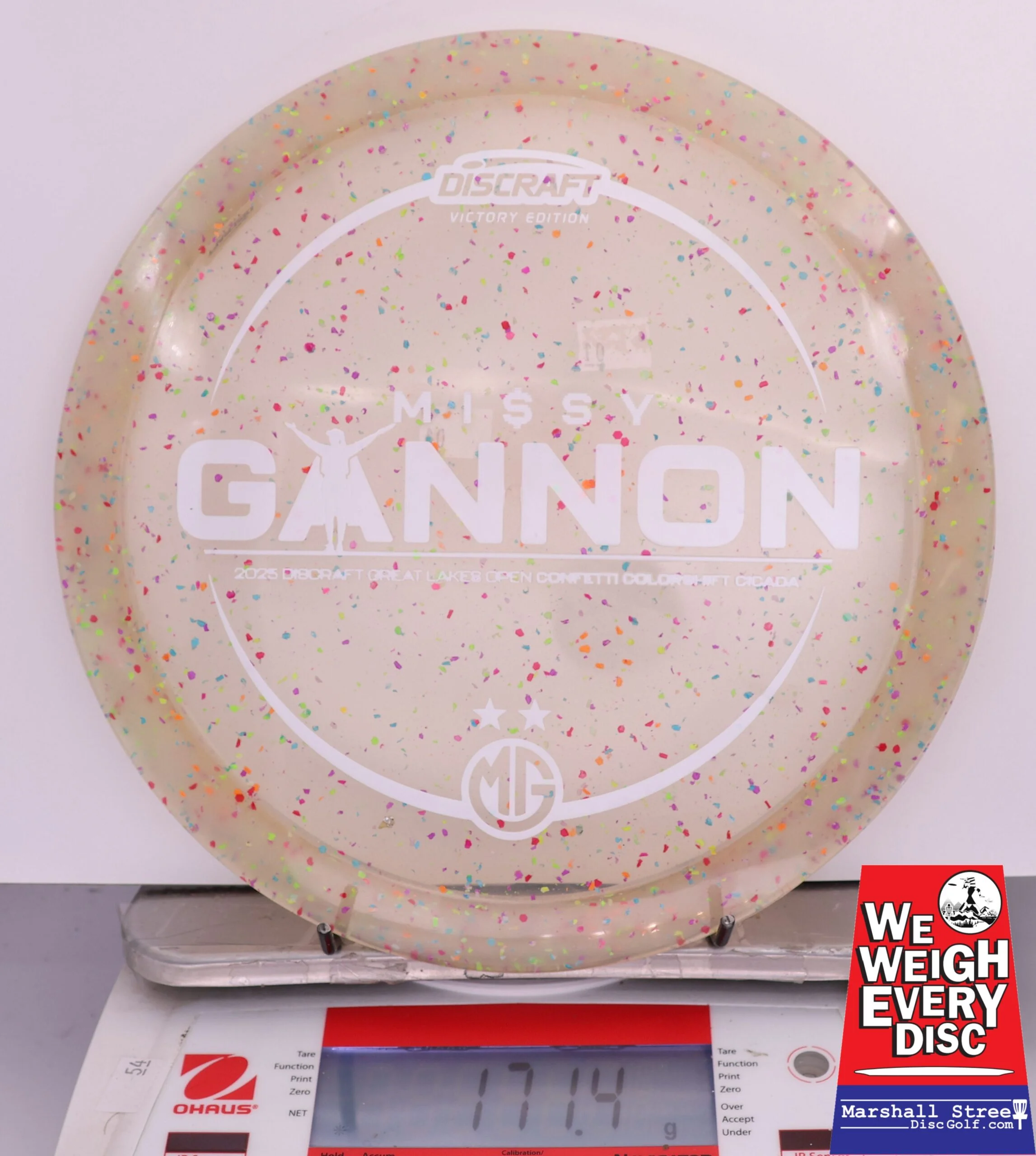 419058 Z Colorshift Confetti Cicada, Missy Gannon 2025 DGLO Champion - #01 Orange, 171