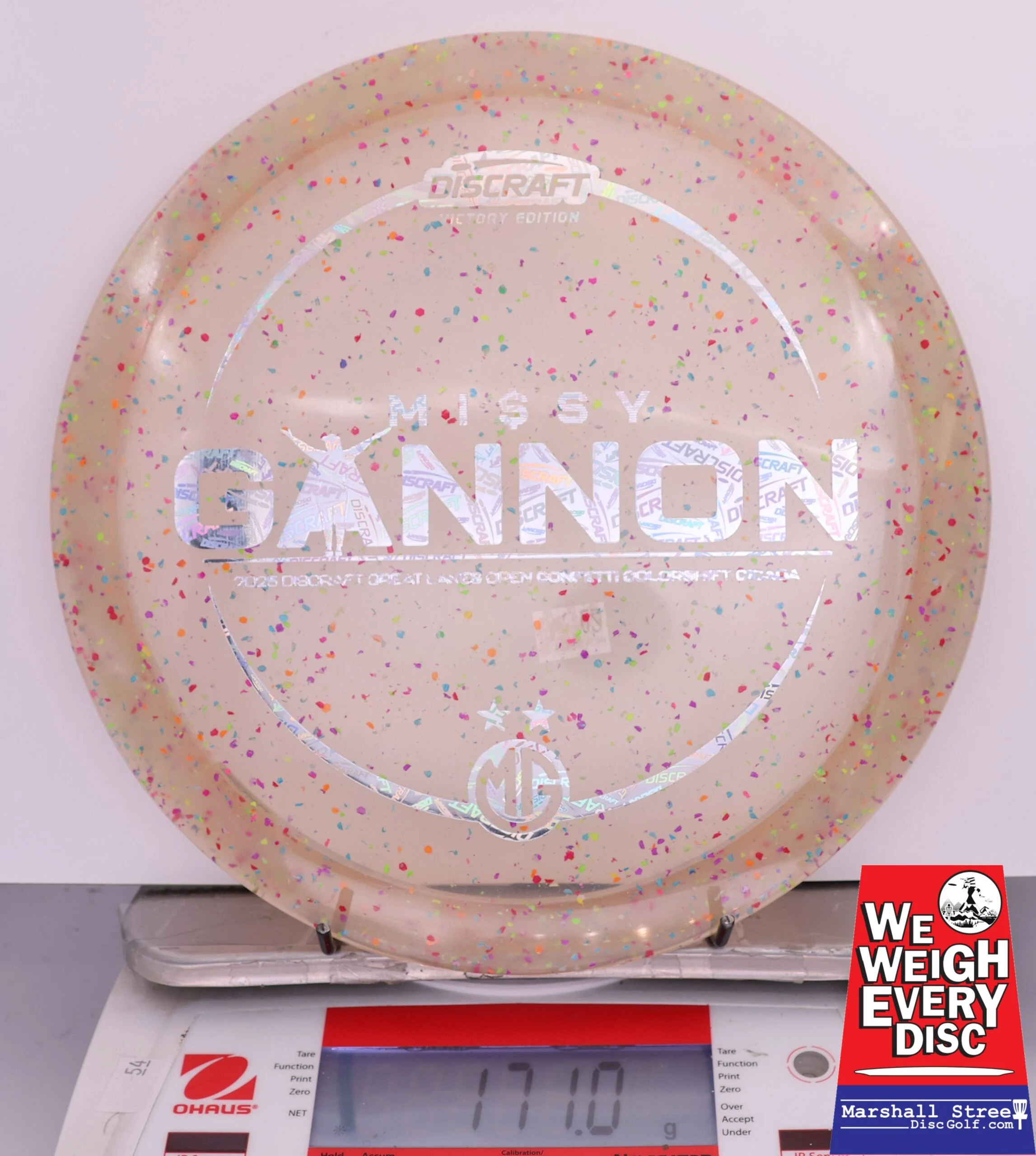 419059 Z Colorshift Confetti Cicada, Missy Gannon 2025 DGLO Champion - #02 Orange, 171