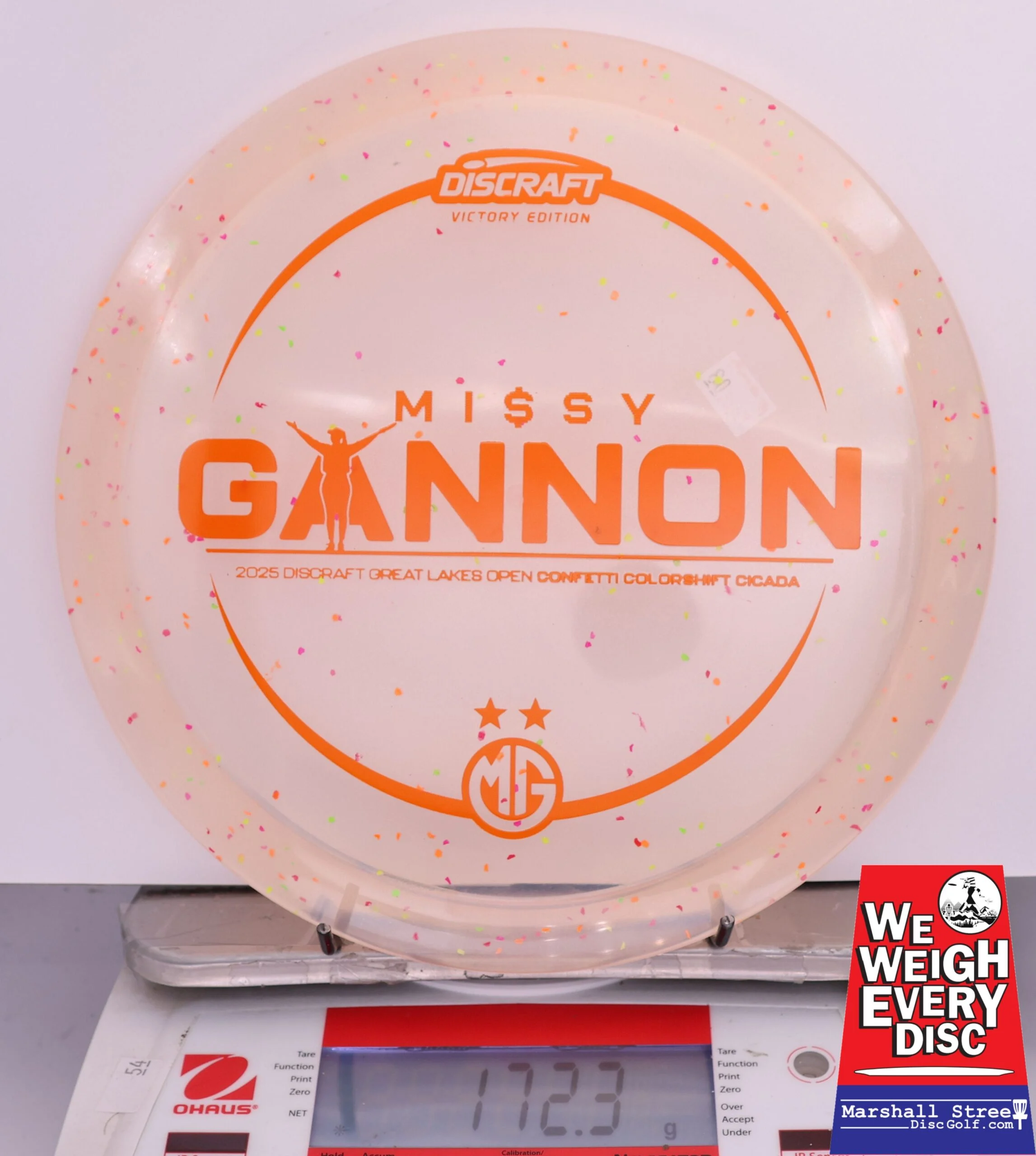 419060 Z Colorshift Confetti Cicada, Missy Gannon 2025 DGLO Champion - #03 Orange, 172
