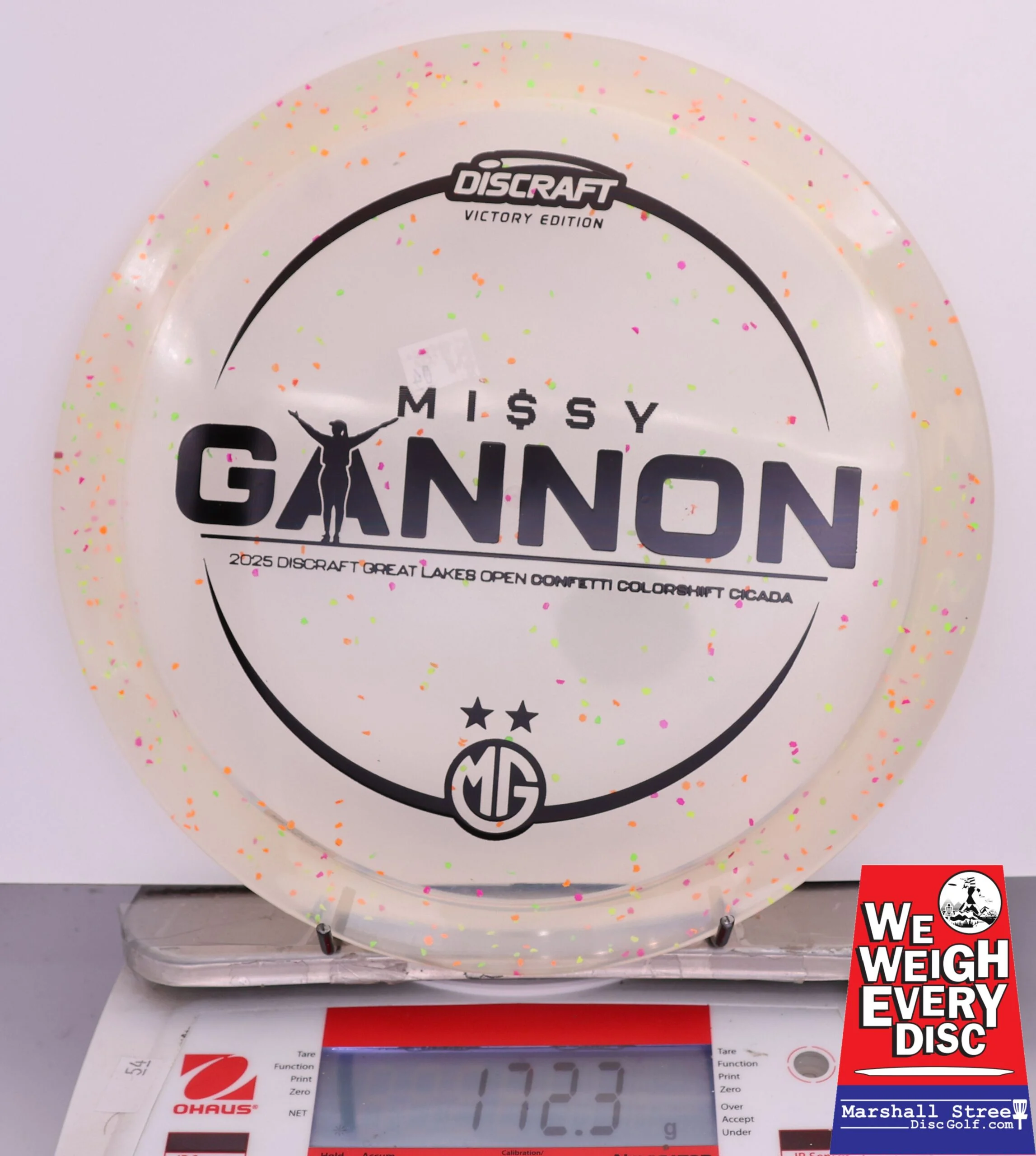 419061 Z Colorshift Confetti Cicada, Missy Gannon 2025 DGLO Champion - #04 Orange, 172