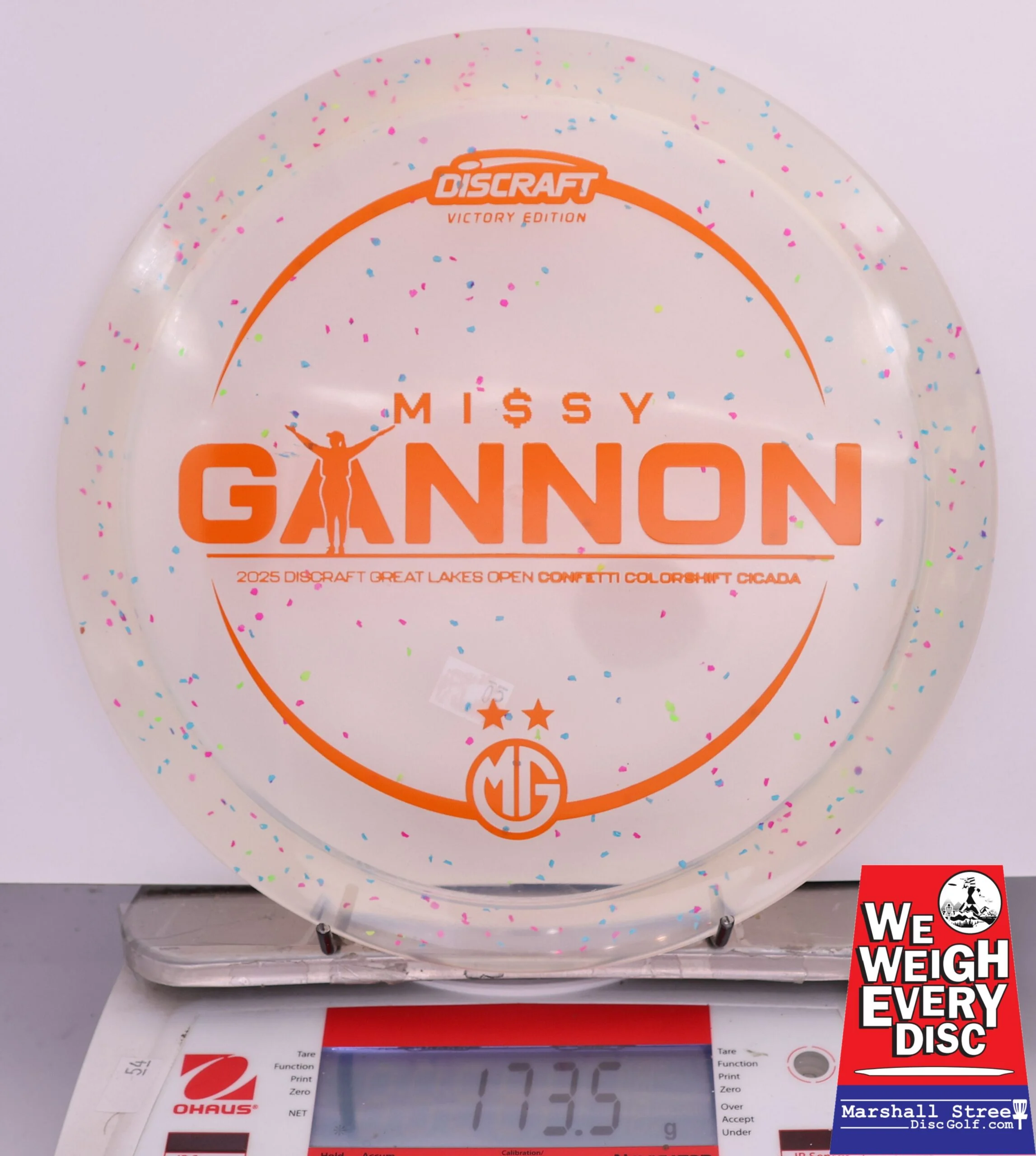 419062 Z Colorshift Confetti Cicada, Missy Gannon 2025 DGLO Champion - #05 Orange, 174