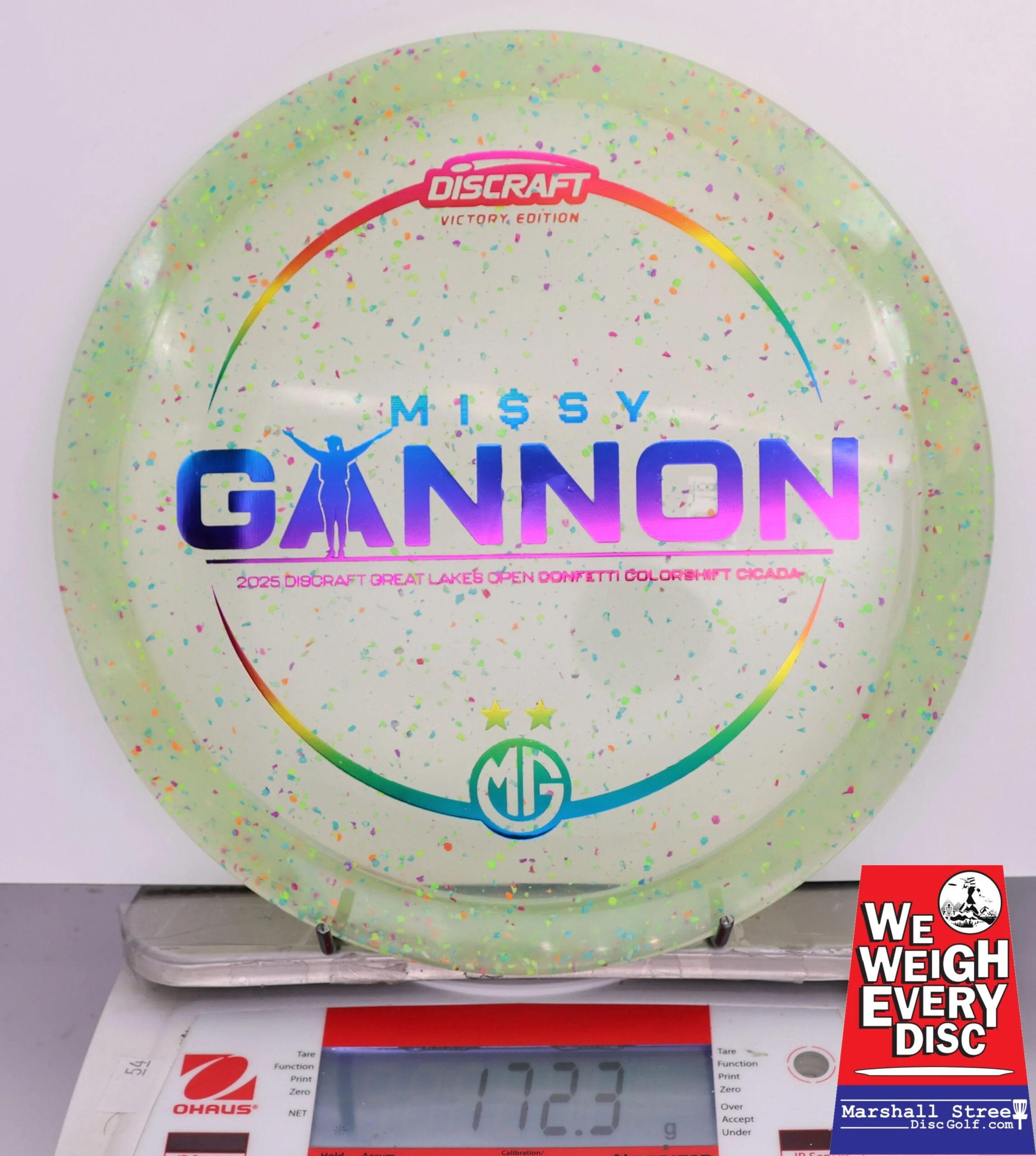 419070 Z Colorshift Confetti Cicada, Missy Gannon 2025 DGLO Champion - #13 Green, 172