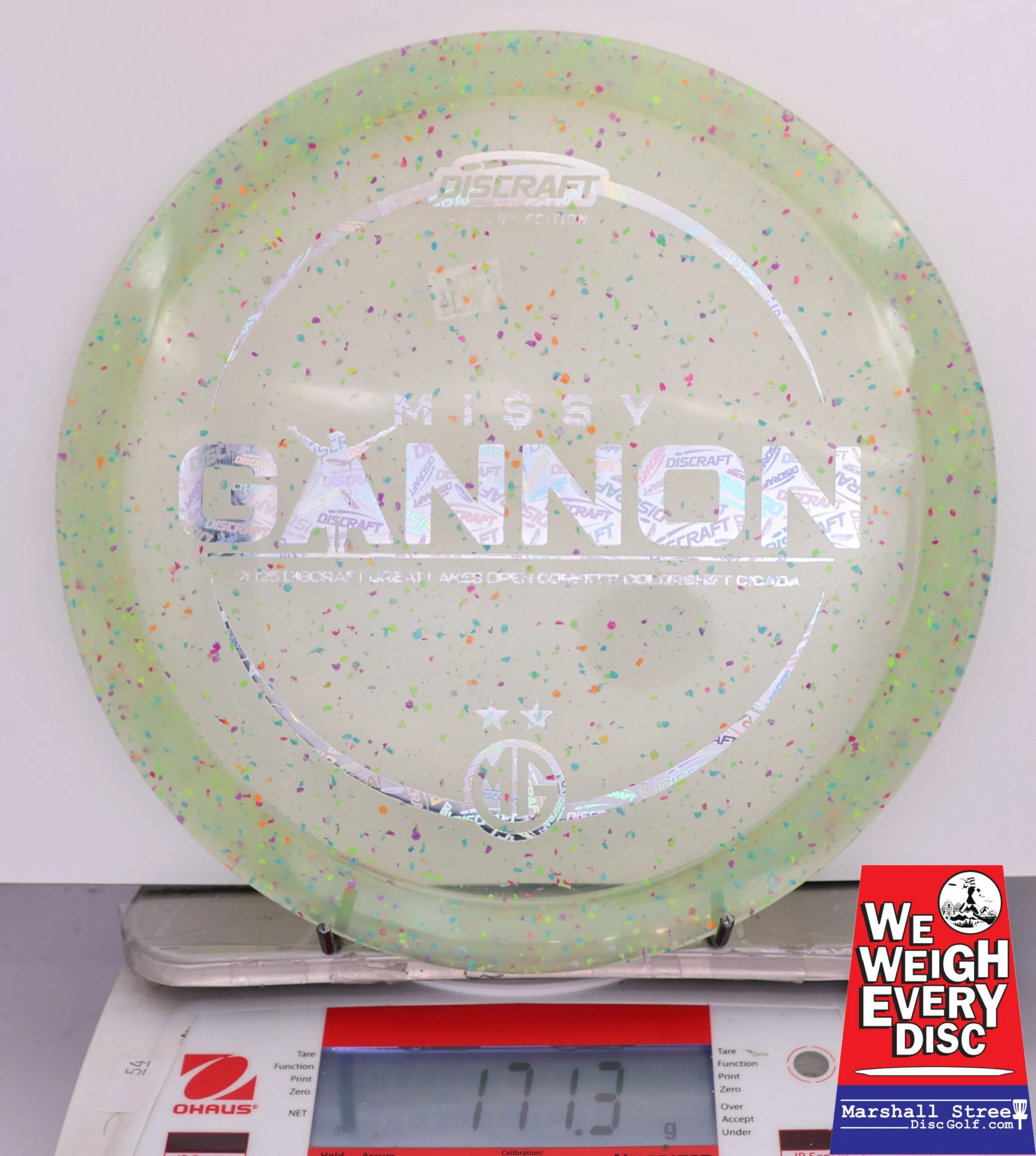 419071 Z Colorshift Confetti Cicada, Missy Gannon 2025 DGLO Champion - #14 Green, 171