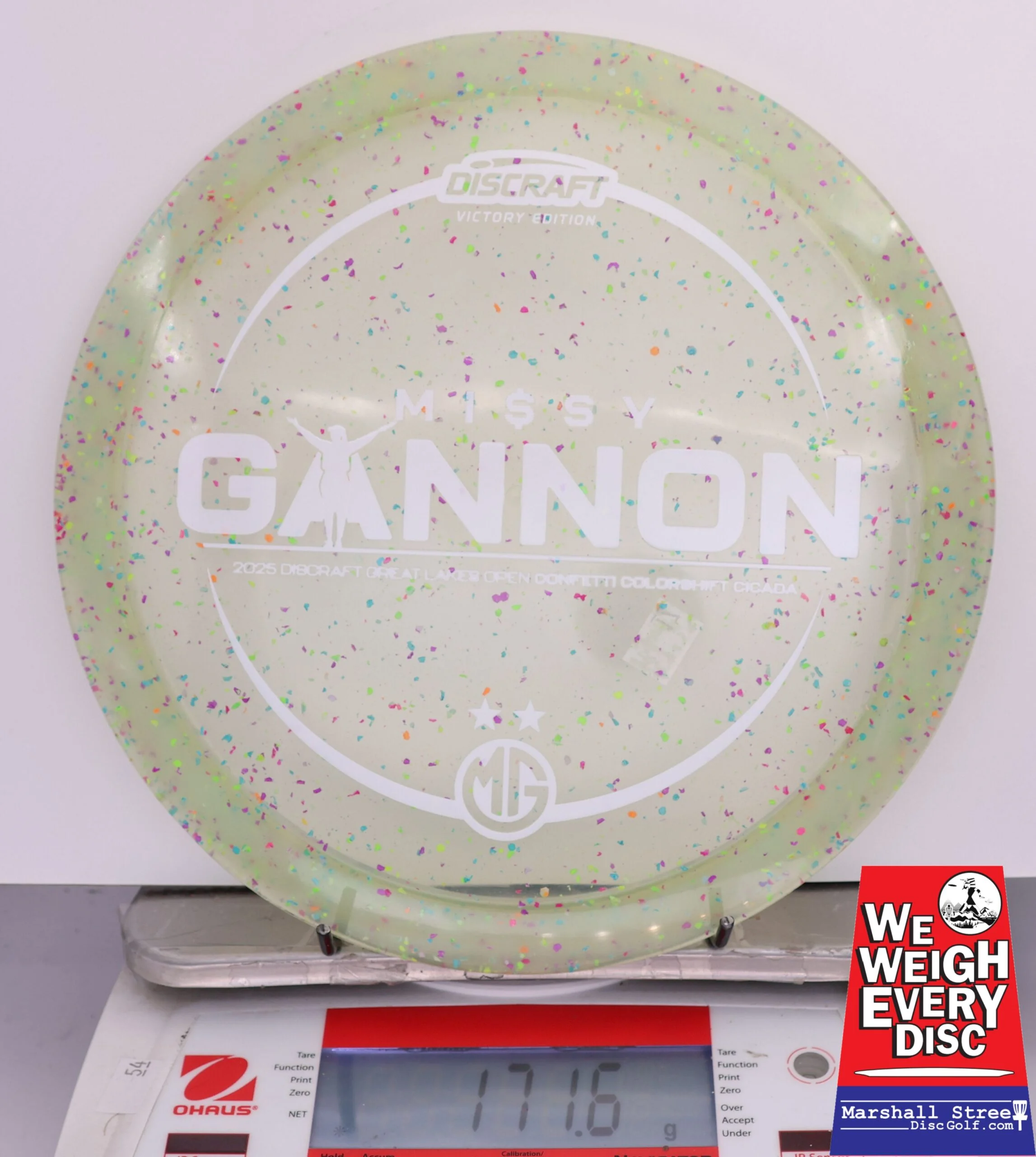 419074 Z Colorshift Confetti Cicada, Missy Gannon 2025 DGLO Champion - #17 Green, 172
