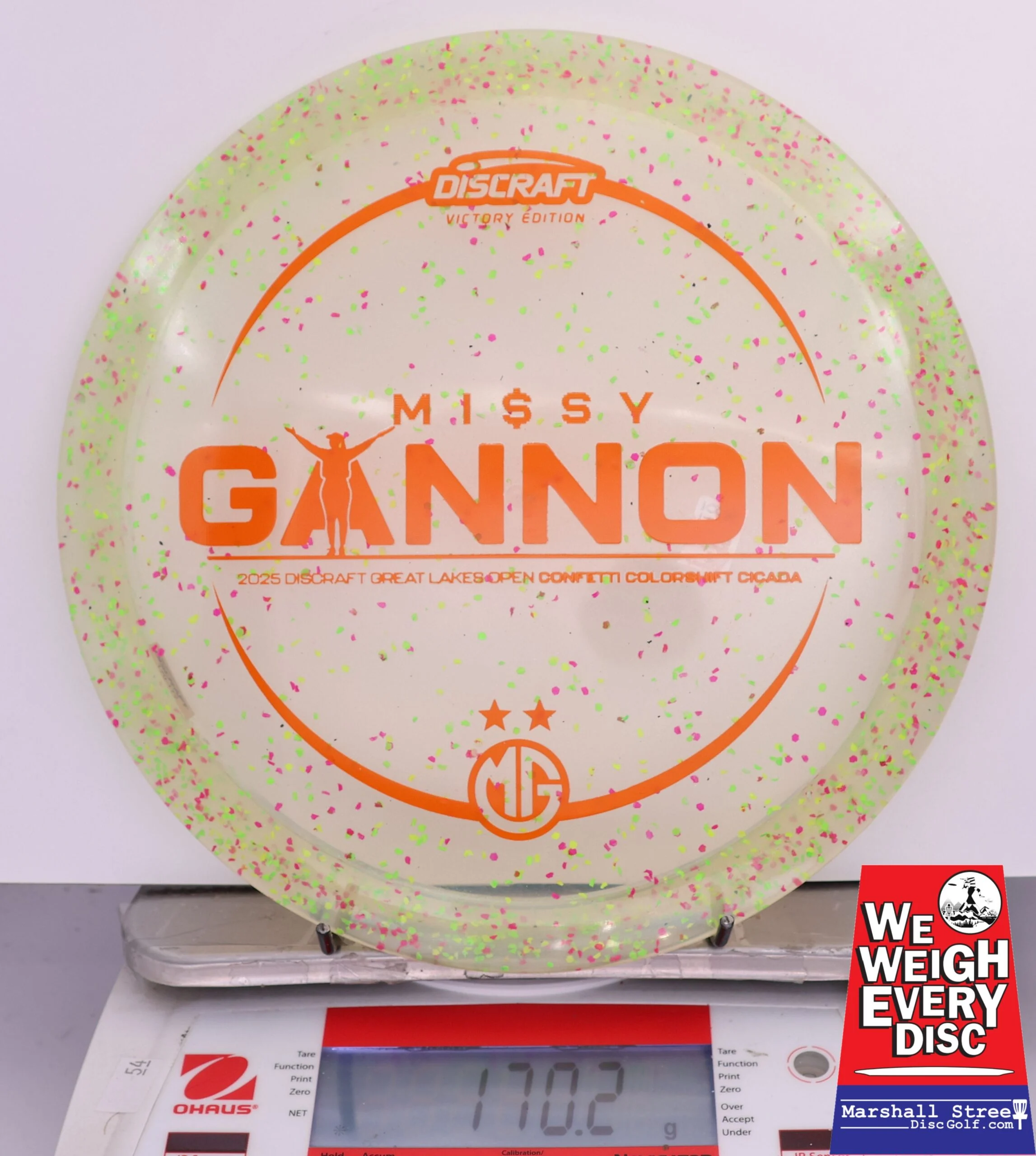 419075 Z Colorshift Confetti Cicada, Missy Gannon 2025 DGLO Champion - #18 Green, 170