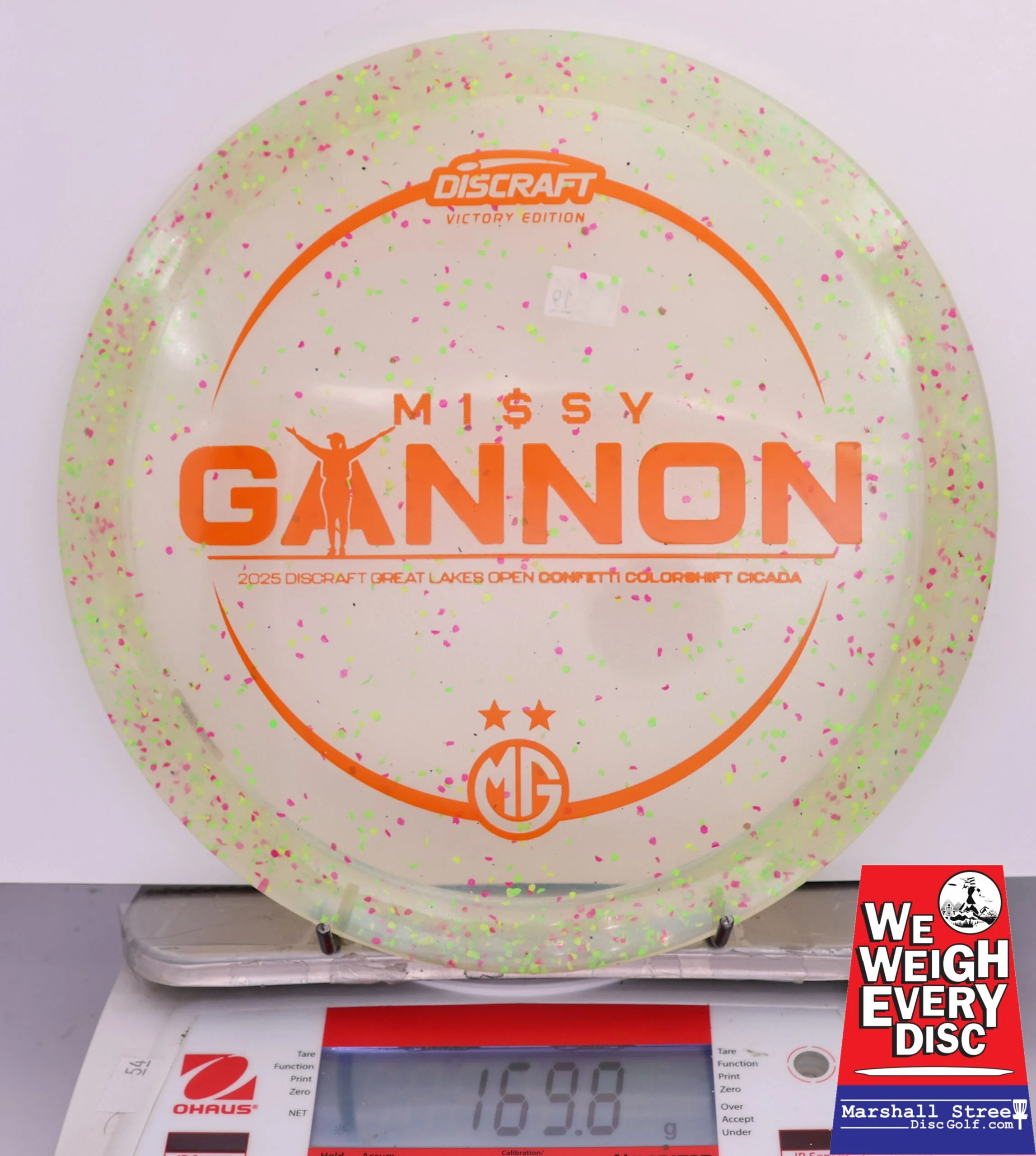 419076 Z Colorshift Confetti Cicada, Missy Gannon 2025 DGLO Champion - #19 Green, 170
