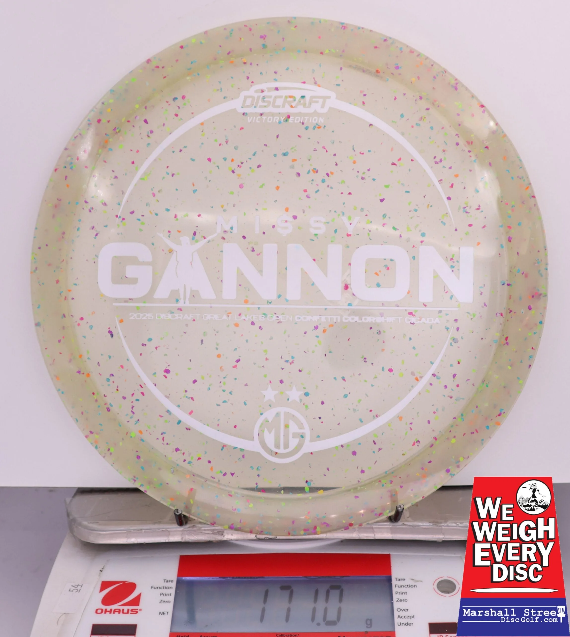 419078 Z Colorshift Confetti Cicada, Missy Gannon 2025 DGLO Champion - #21 Green, 171