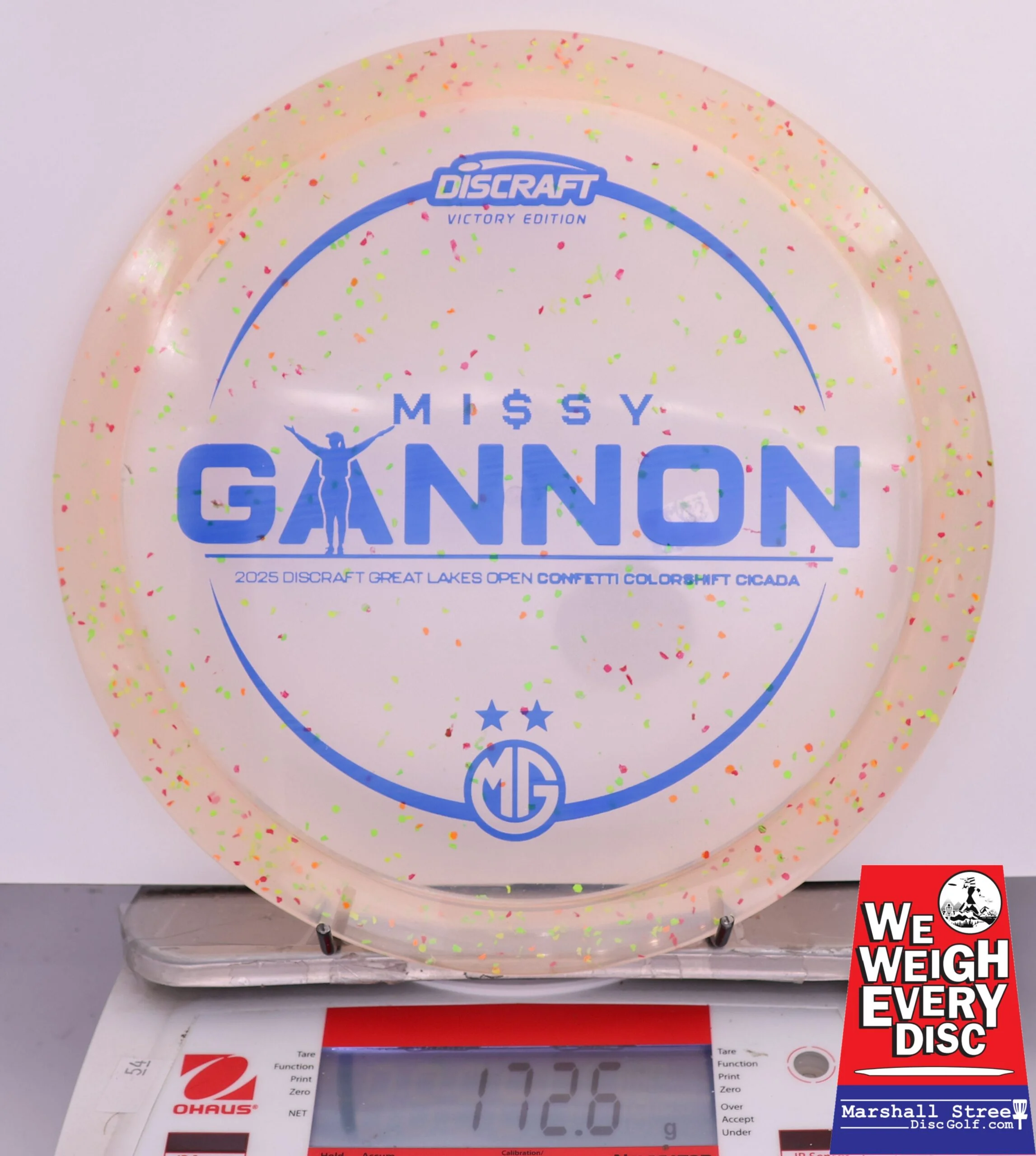 419080 Z Colorshift Confetti Cicada, Missy Gannon 2025 DGLO Champion - #23 Orange, 173