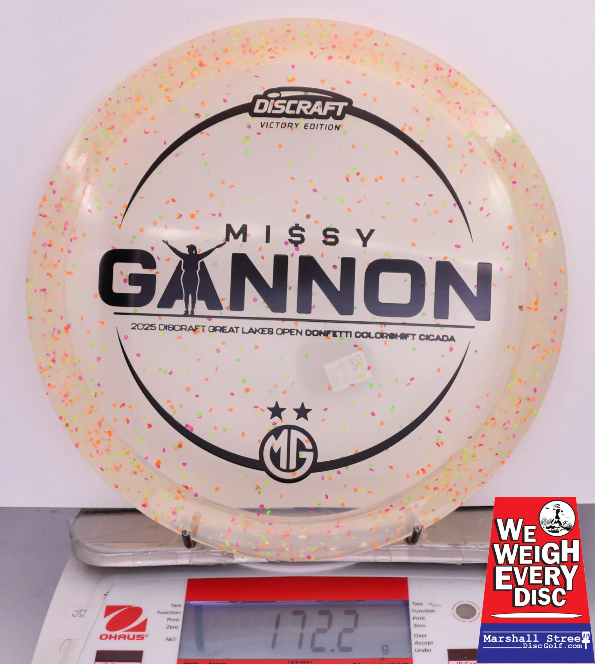419083 Z Colorshift Confetti Cicada, Missy Gannon 2025 DGLO Champion - #26 Orange, 172