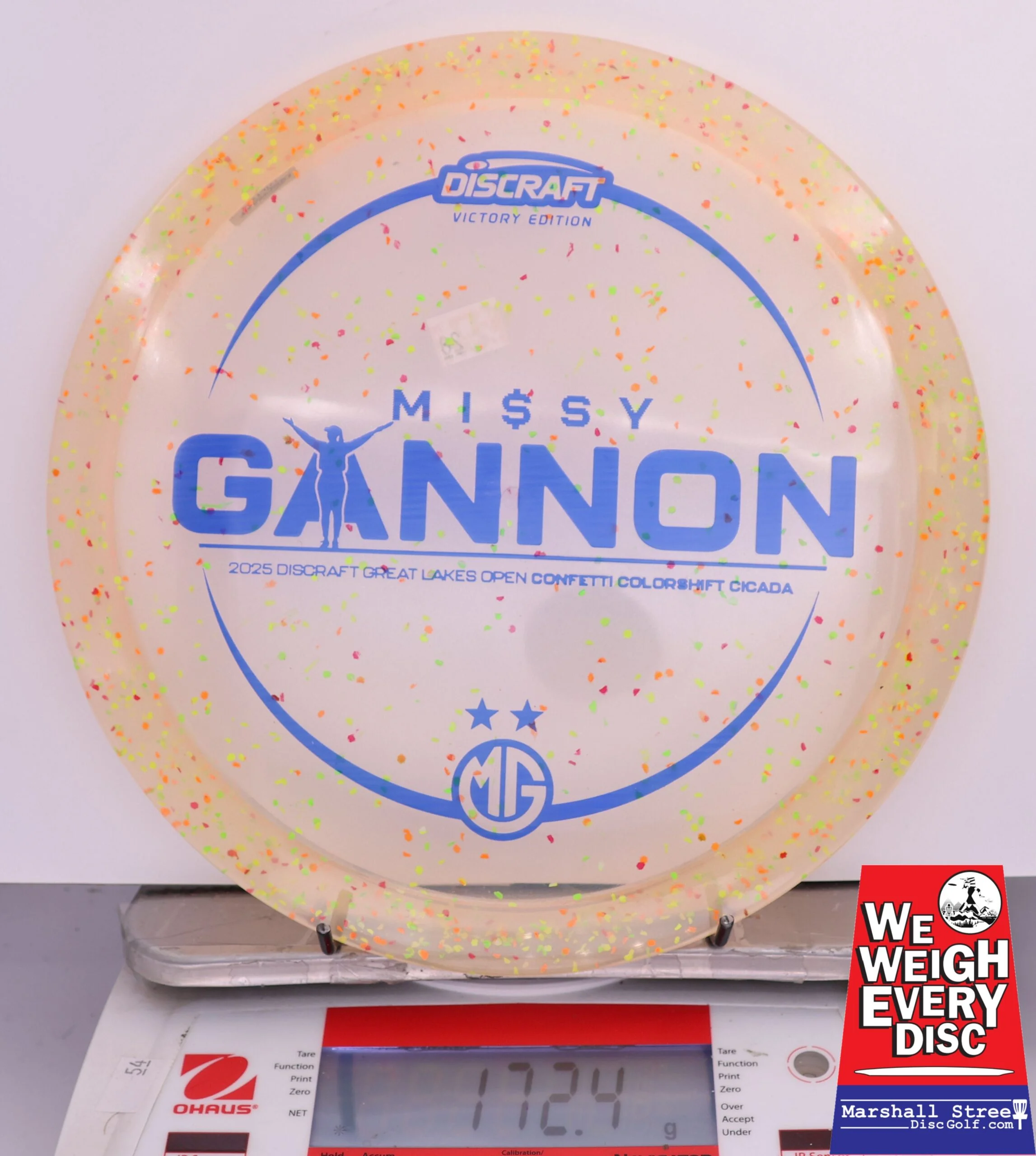 419085 Z Colorshift Confetti Cicada, Missy Gannon 2025 DGLO Champion - #28 Orange, 172