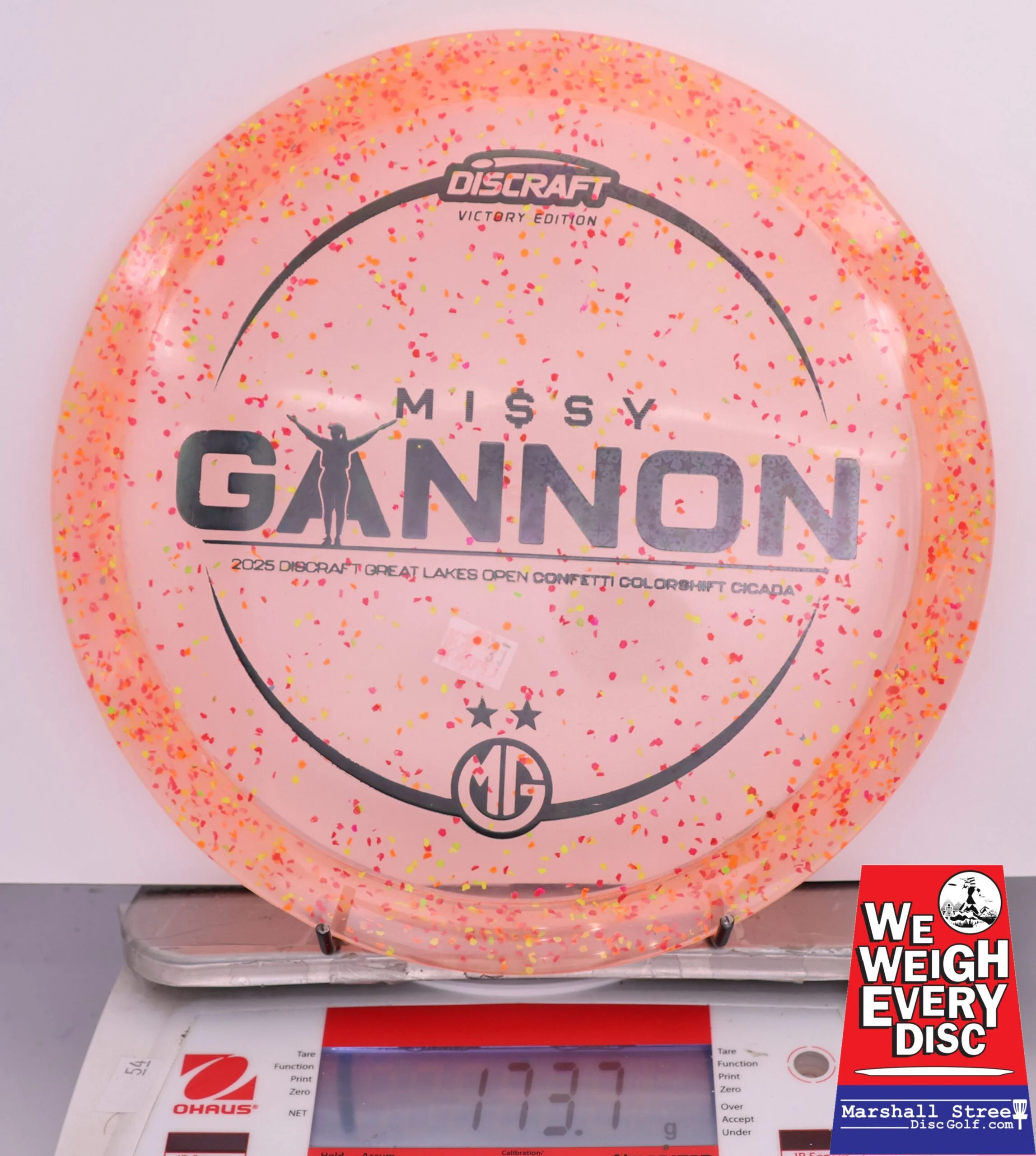 419088 Z Colorshift Confetti Cicada, Missy Gannon 2025 DGLO Champion - #31 Peach, 174