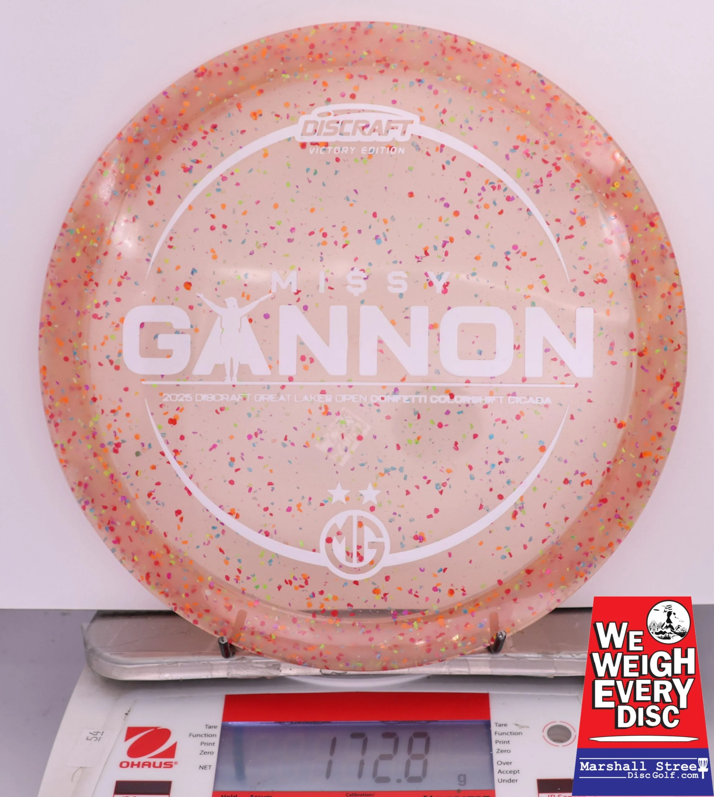 419089 Z Colorshift Confetti Cicada, Missy Gannon 2025 DGLO Champion - #32 Peach, 173