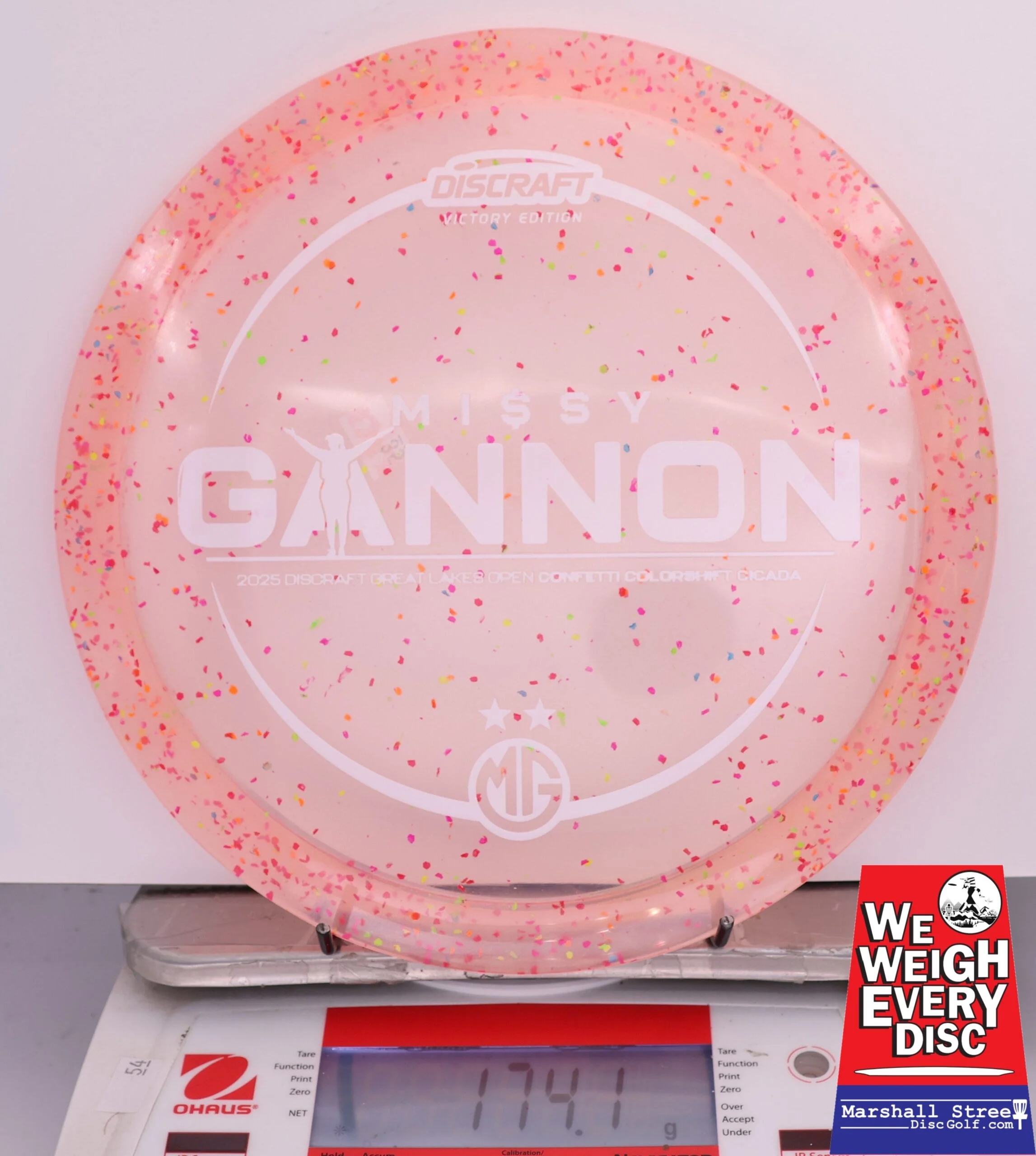 419092 Z Colorshift Confetti Cicada, Missy Gannon 2025 DGLO Champion - #35 Red, 174